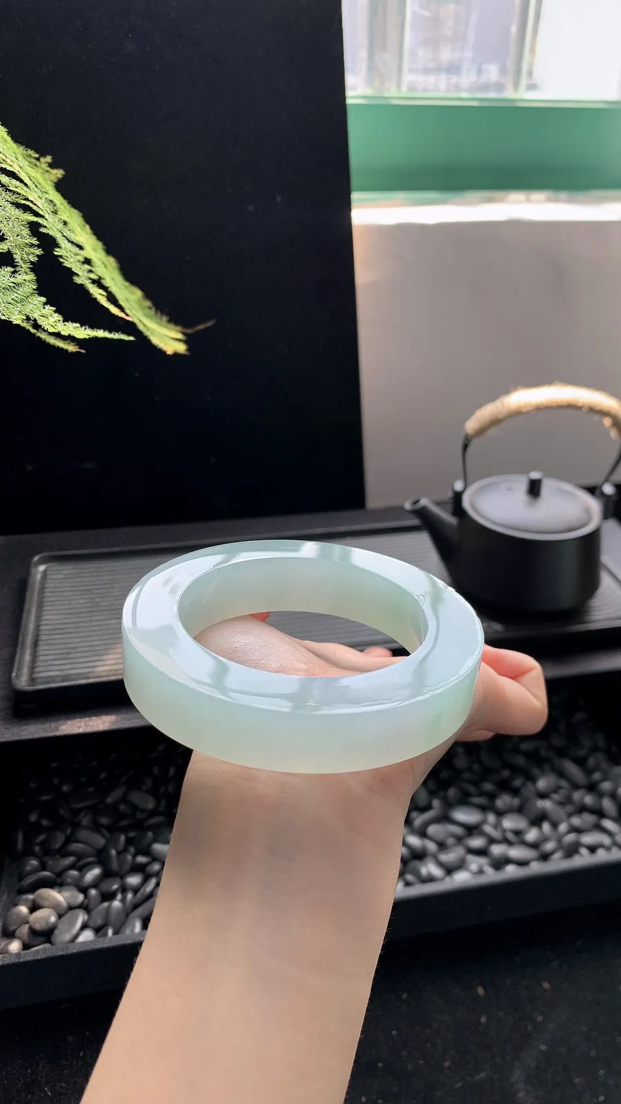  【宽版轮胎晴绿镯胚】