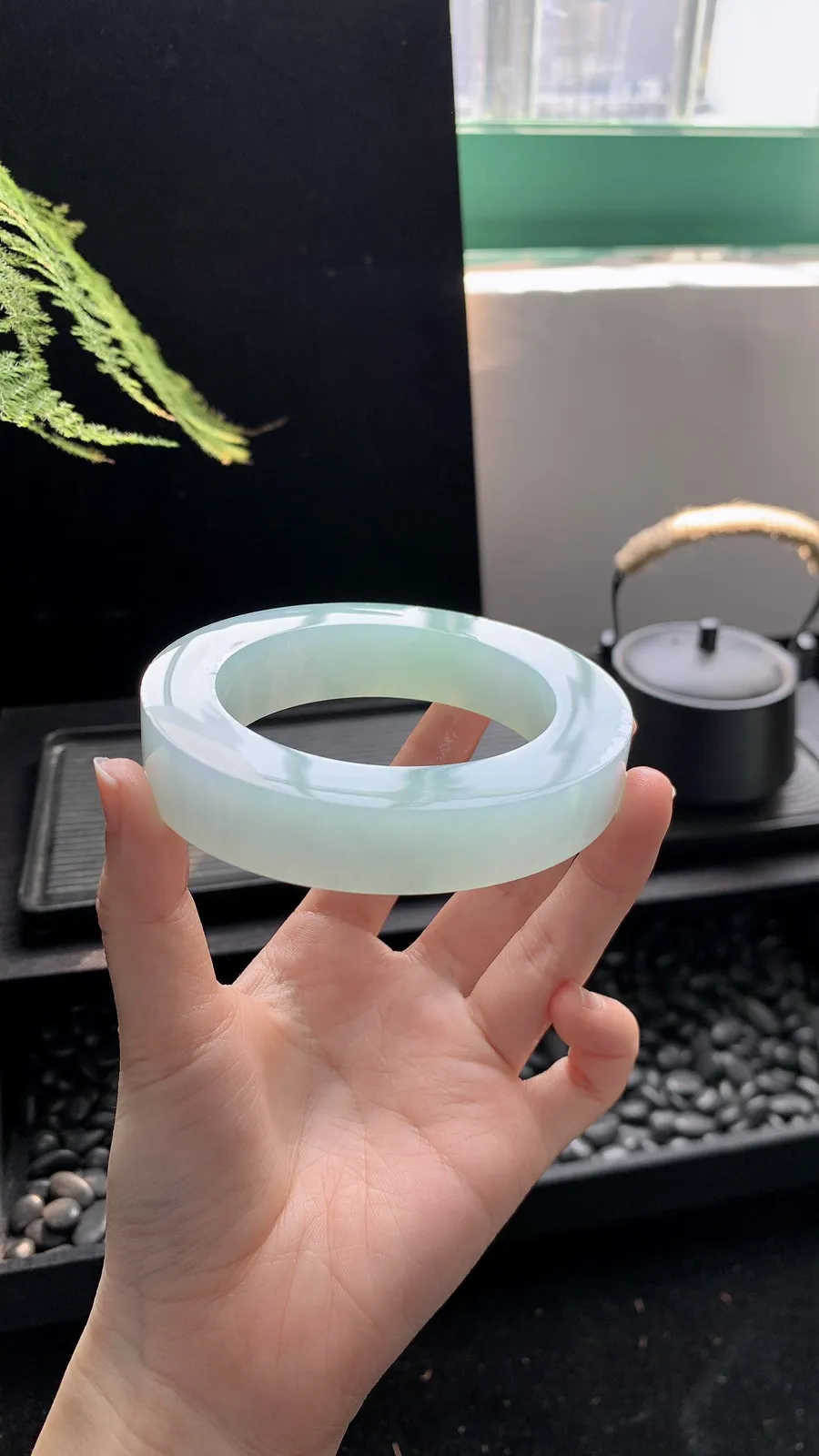  【宽版轮胎晴绿镯胚】