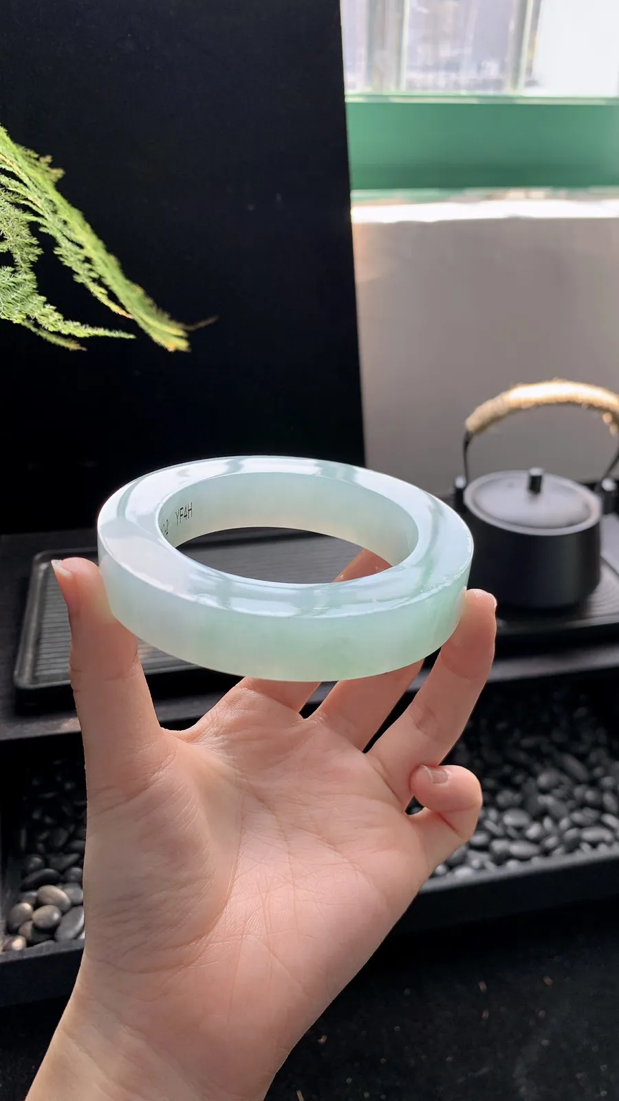  【宽版轮胎晴绿镯胚】