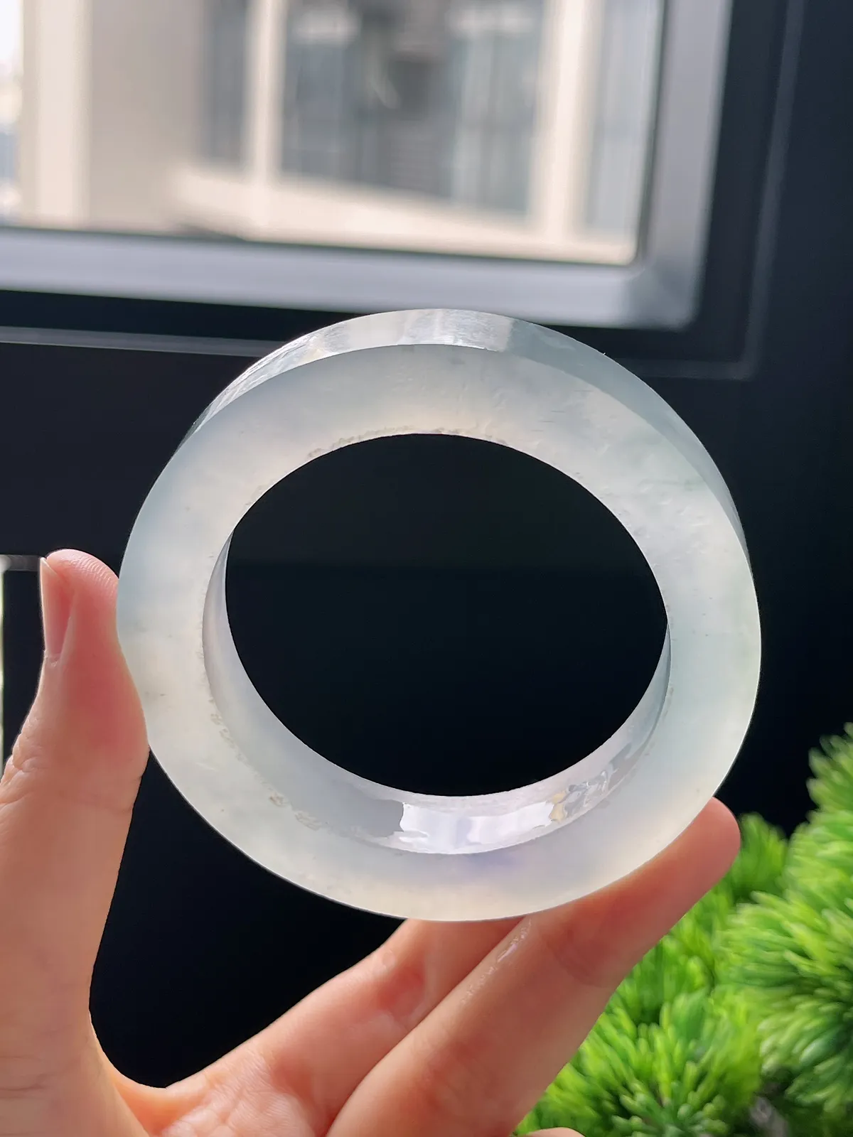 翡翠冰种飘花毛坯，⭕️正圈最大做53，最小做50.8