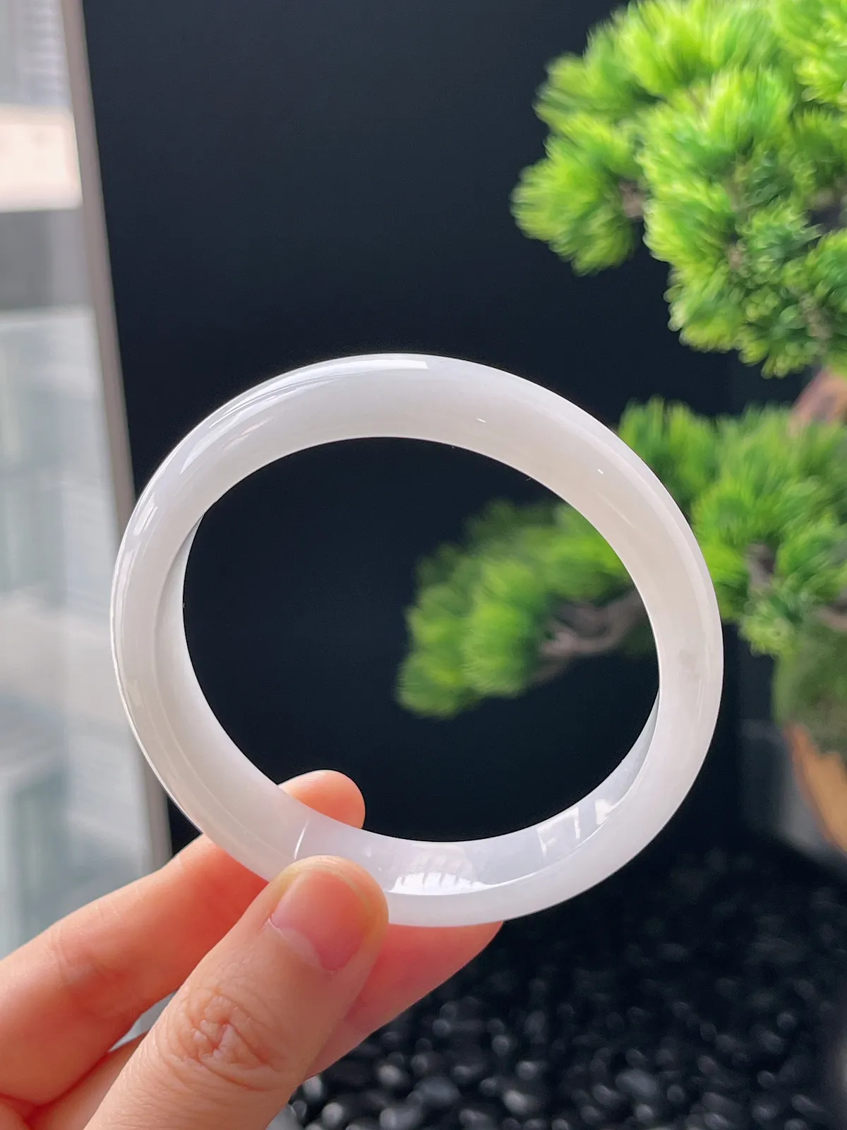 正圈57.6圈口，翡翠手镯