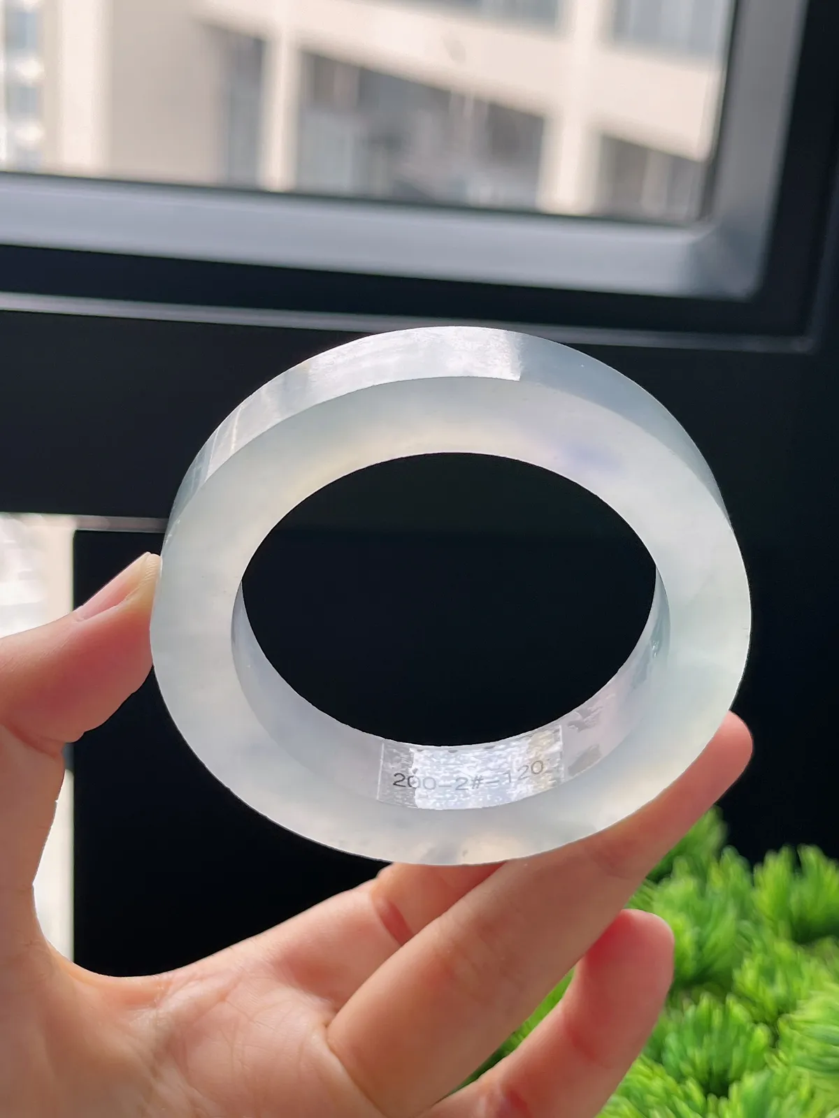 翡翠冰种飘花毛坯，⭕️正圈最大做53，最小做50.8