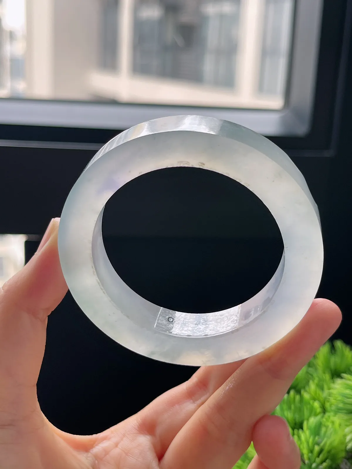 翡翠冰种飘花毛坯，⭕️正圈最大做53，最小做50.8