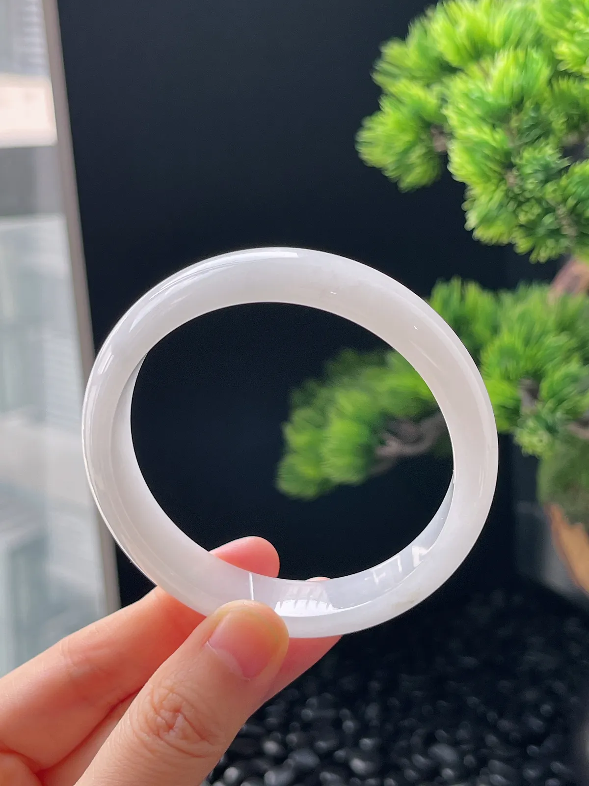 正圈57.6圈口，翡翠手镯