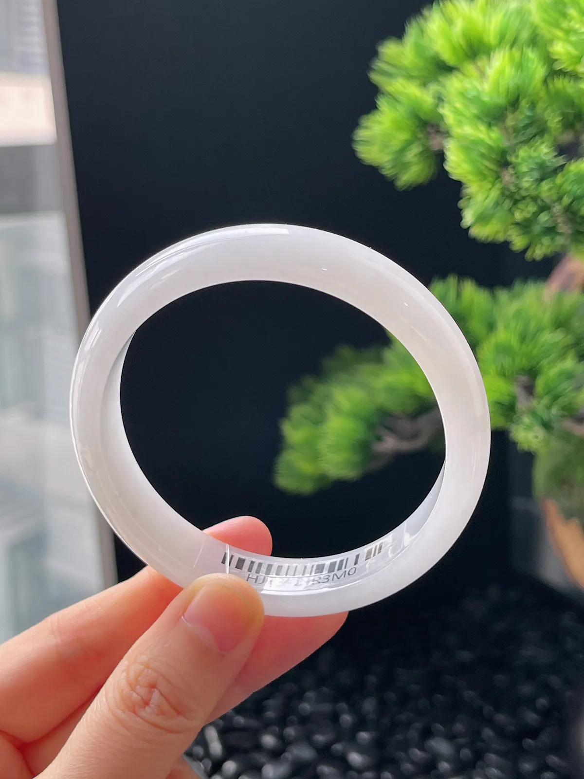 正圈57.6圈口，翡翠手镯