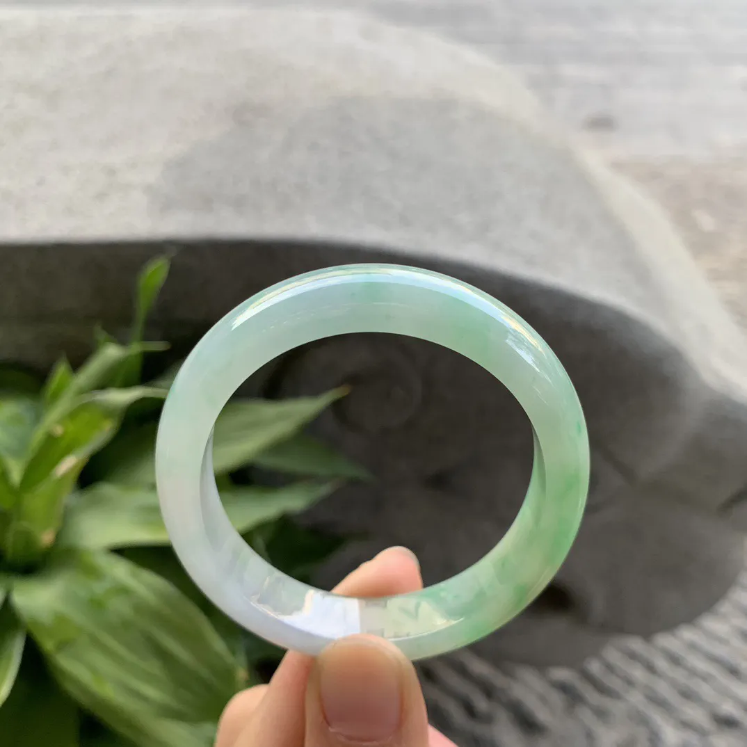 小圈口51.6-48-11-6.8 【黄加绿贵妃手镯】贵妃51 52可戴