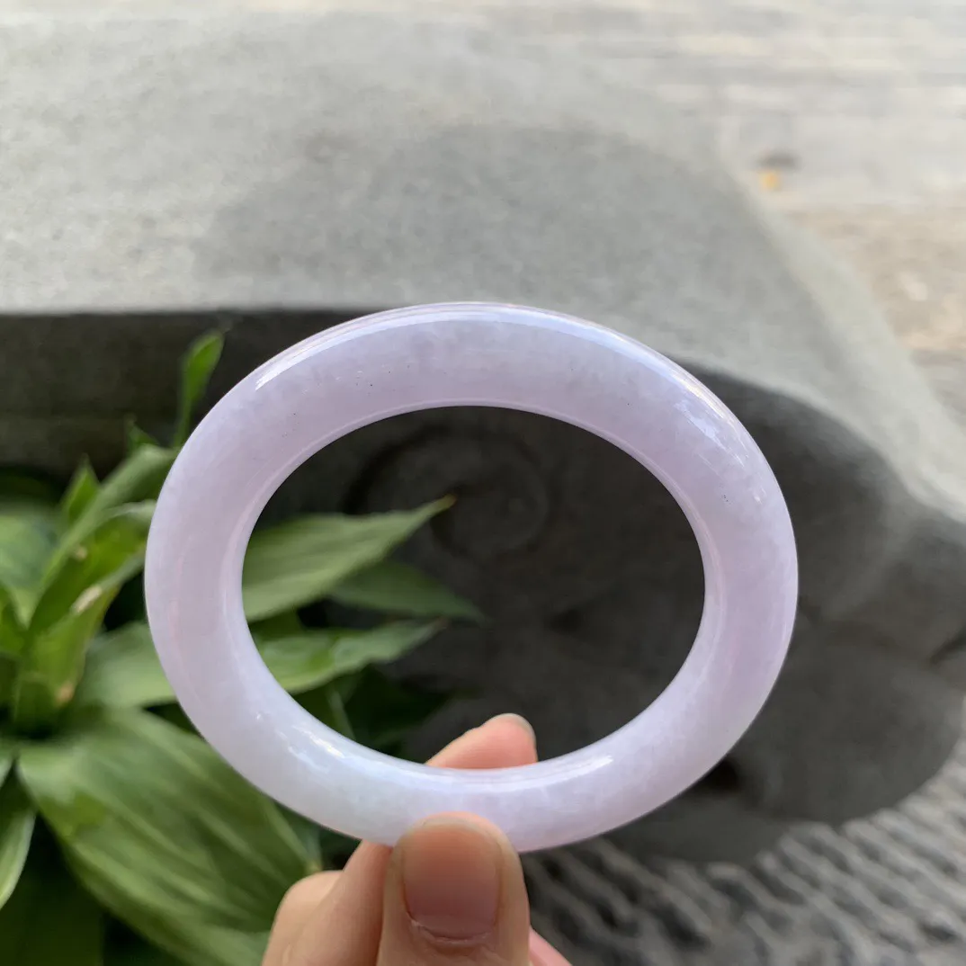 圈口 55.6-10.8【粉紫圆条手镯】圆条55 56可戴