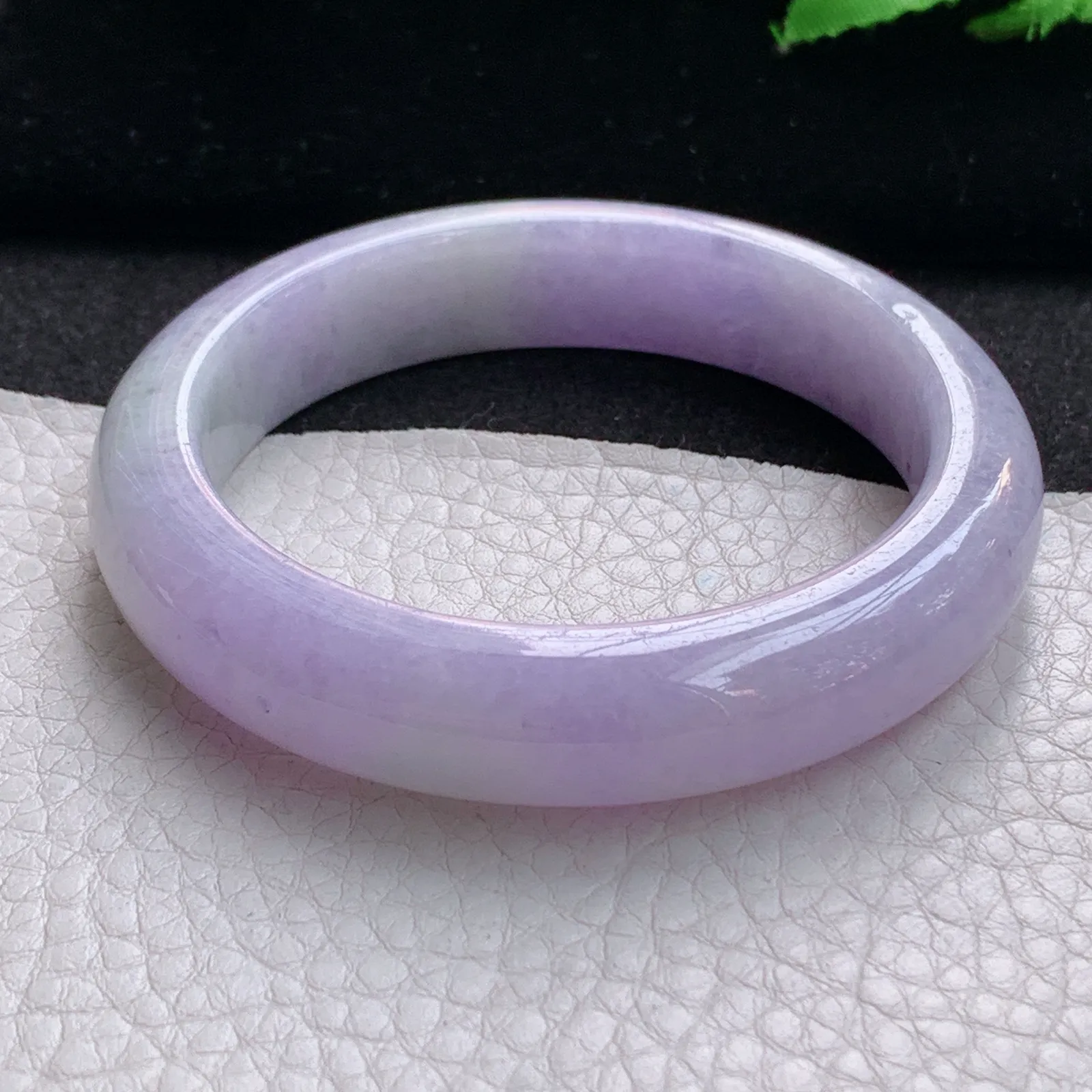 ss实拍55*12.8*8.8平安镯 缅甸翡翠a货玉手镯粉紫宽边玉手环