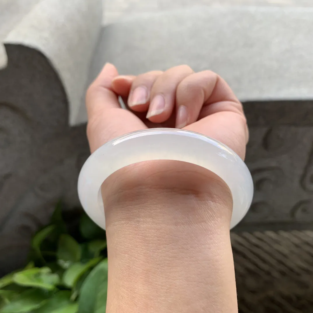 小圈口 51.8-10.6-8.5【冰种正圈手镯】正圈51 52可戴