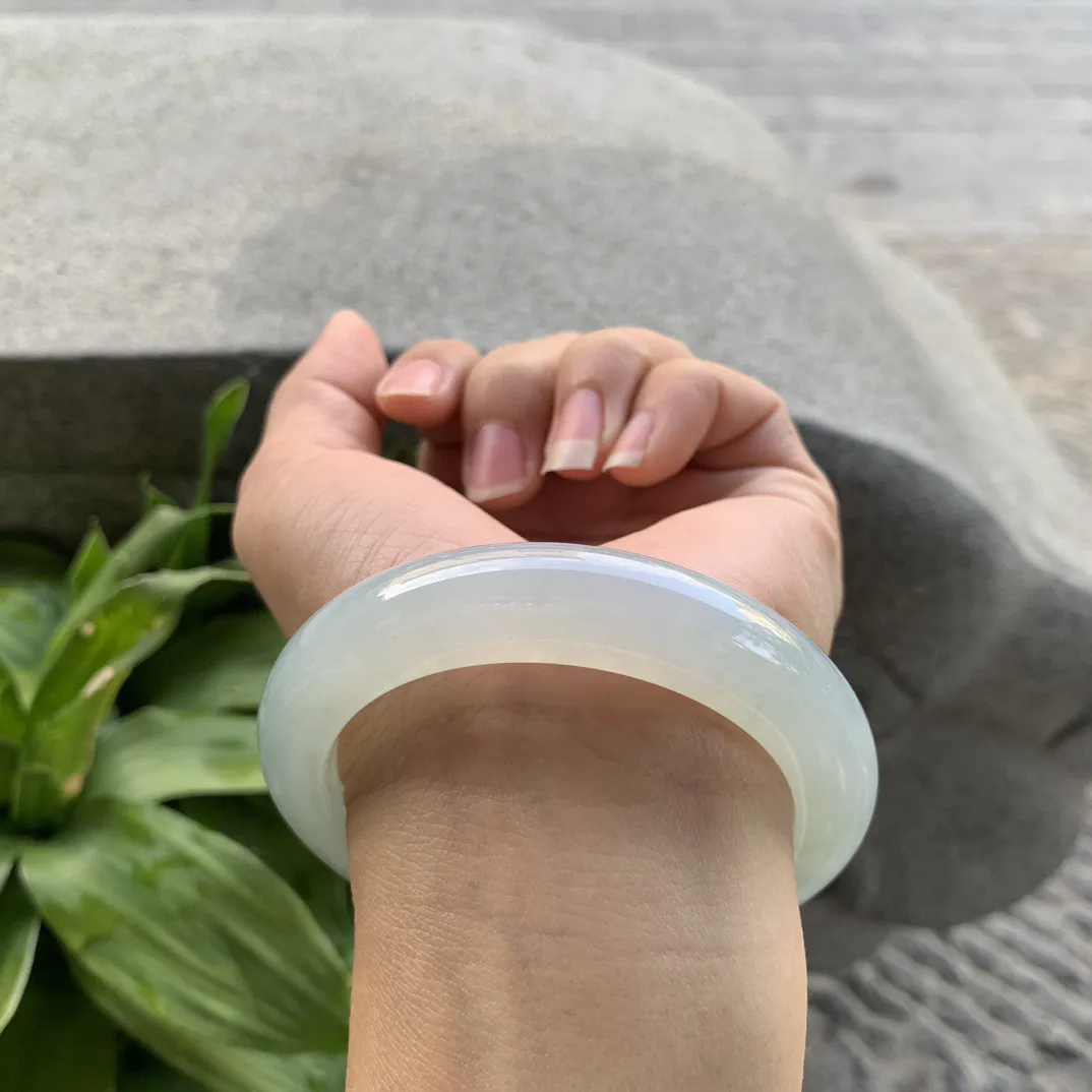 圈口55.7-11.9-9.9 【冰晴正圈手镯】正圈55 56可戴