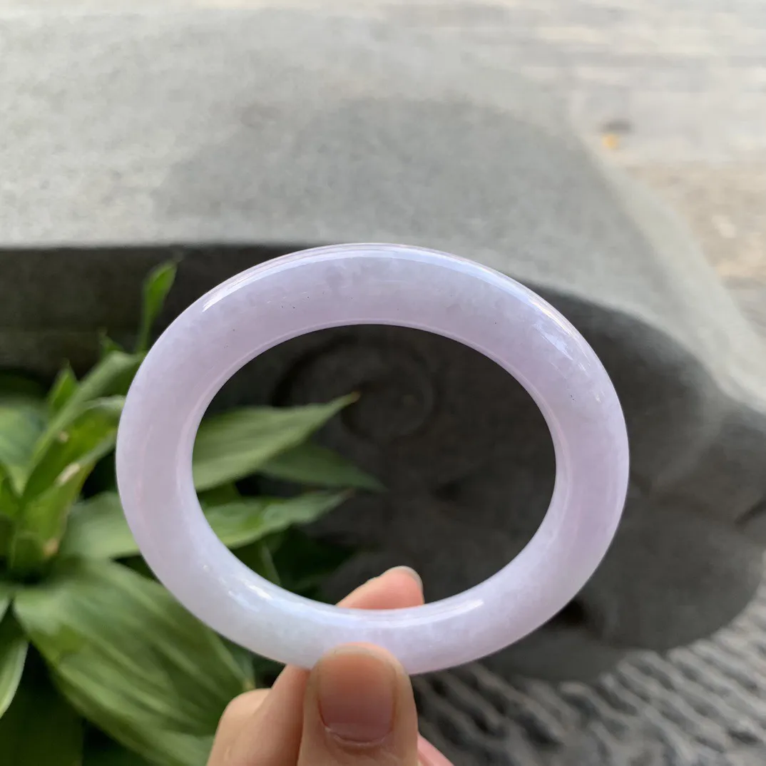 圈口 55.6-10.8【粉紫圆条手镯】圆条55 56可戴