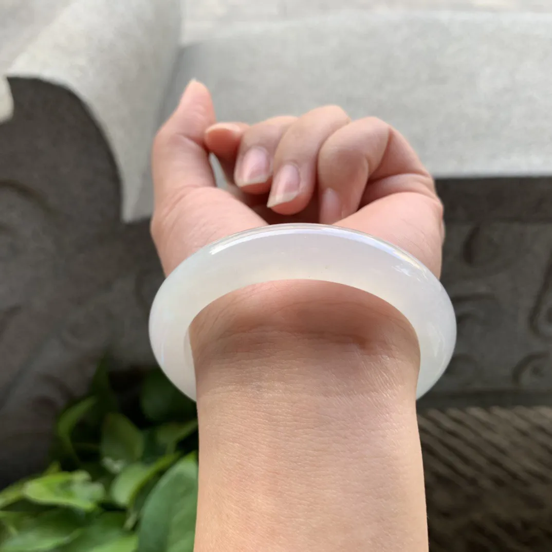 小圈口 51.8-10.6-8.5【冰种正圈手镯】正圈51 52可戴