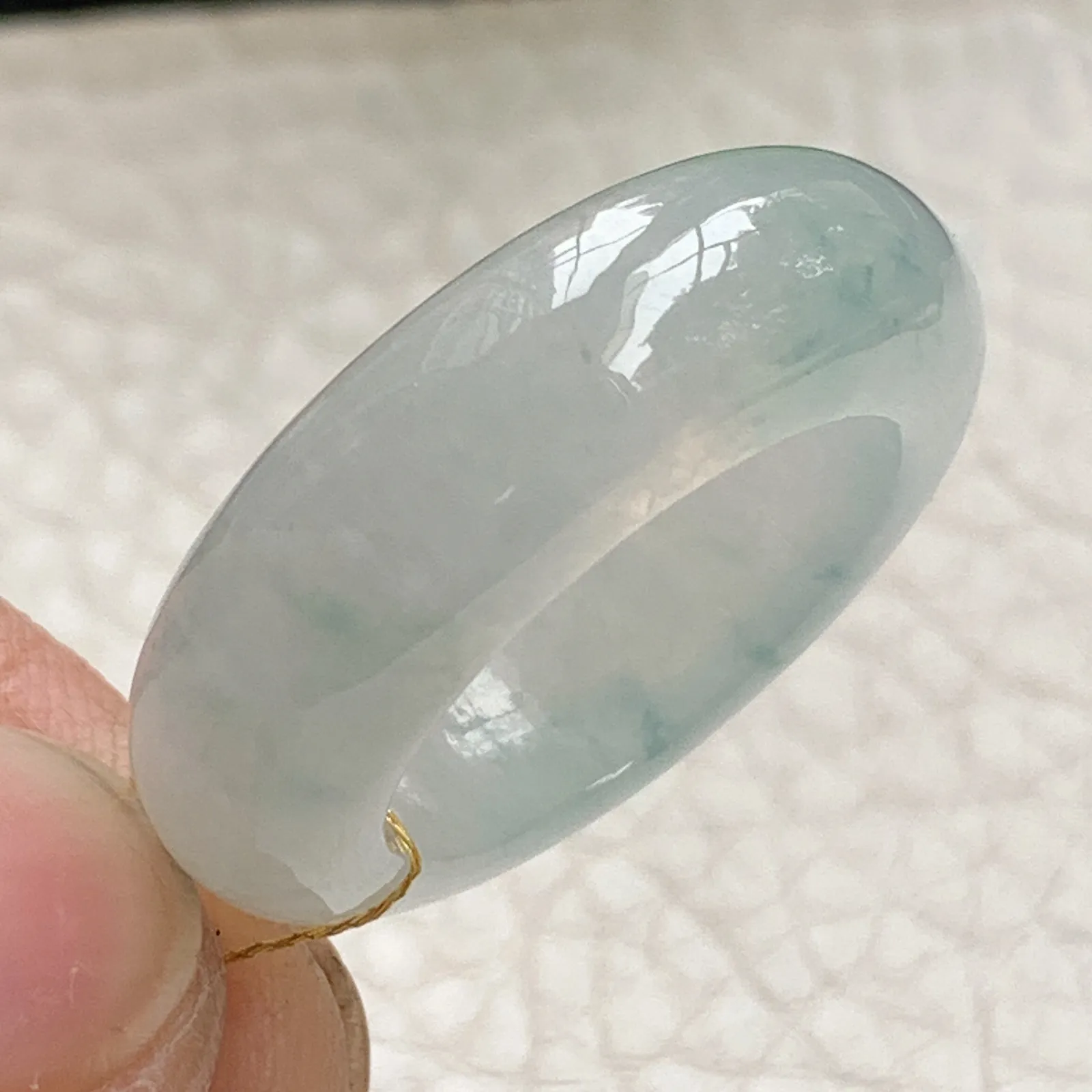 ws实拍18.5*8.2*5缅甸翡翠精雕冰爽飘花18.5mm内径指环 玉戒指