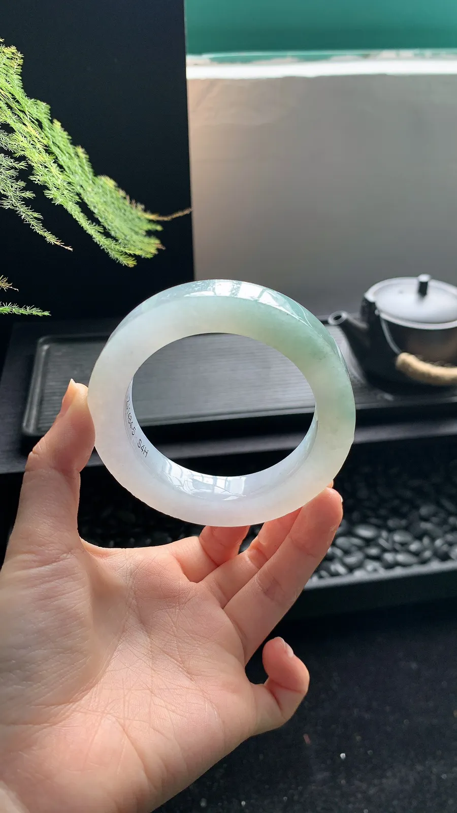 【半山水镯胚】