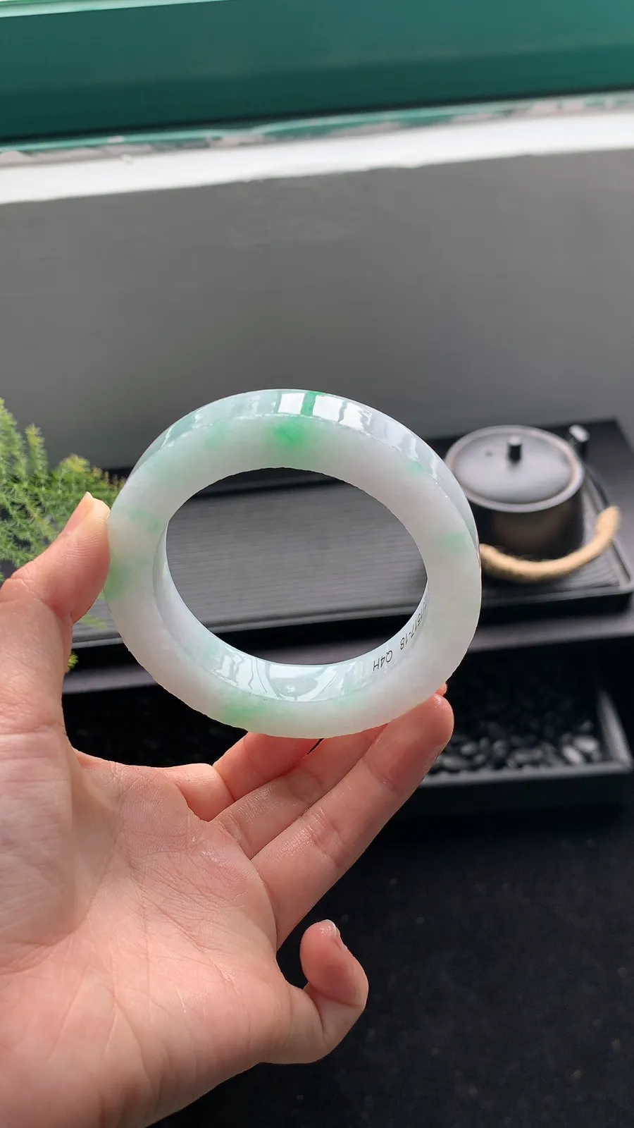 【白底青镯胚】