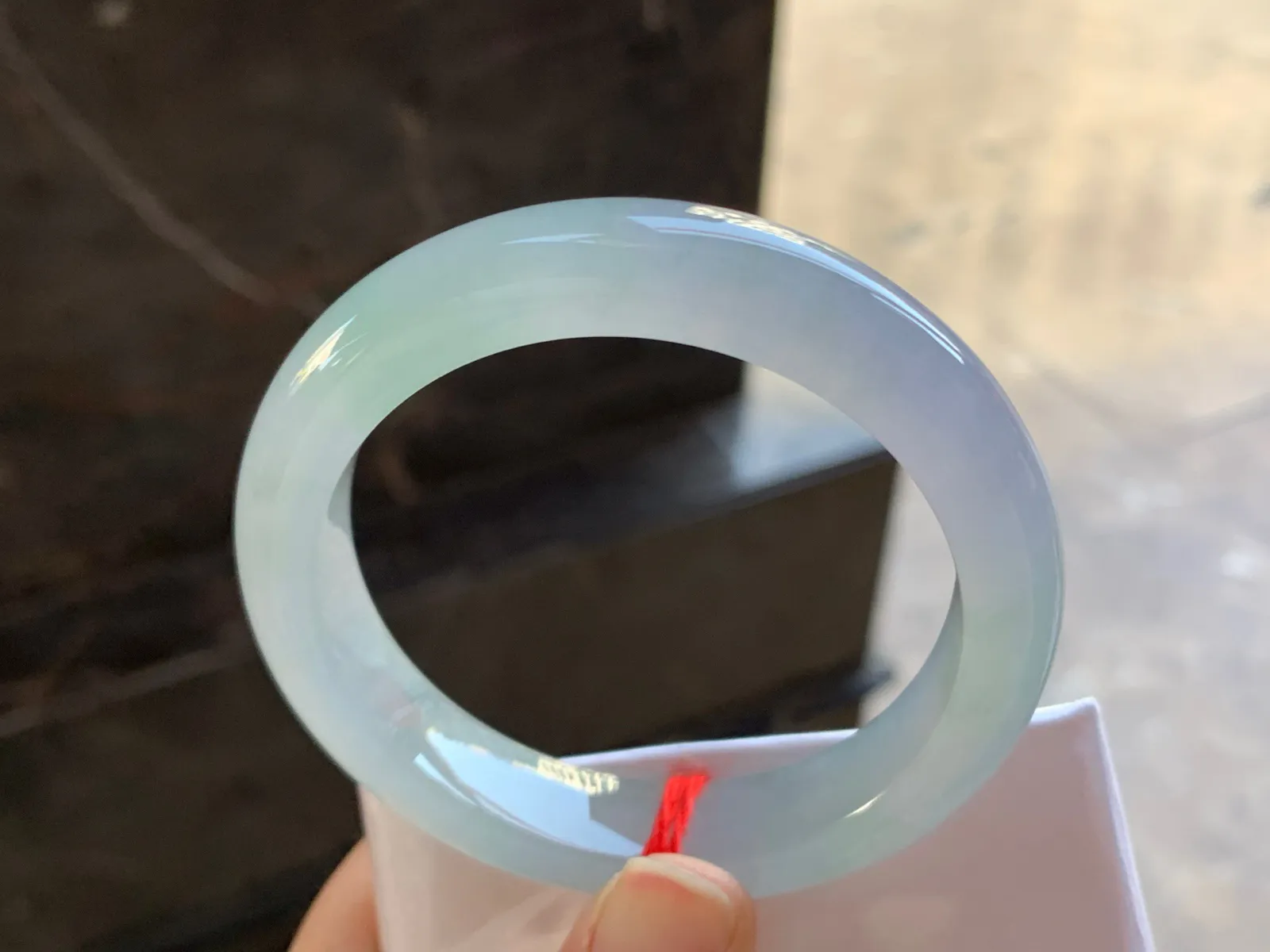 54-11.6-8.7

冰种淡春彩手镯^_^冰透清新