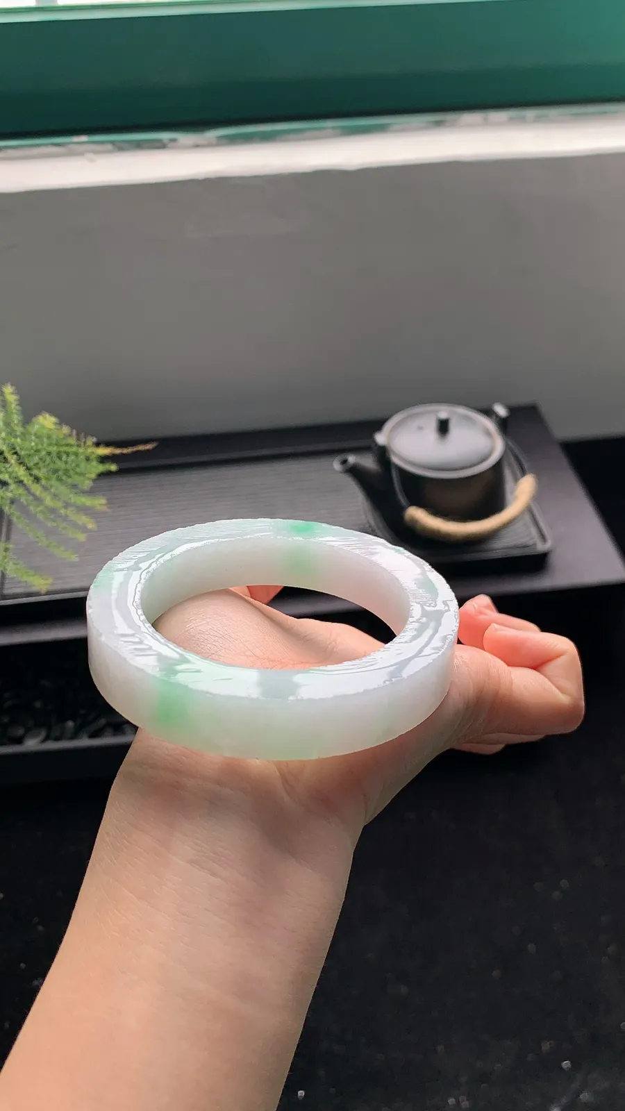 【白底青镯胚】