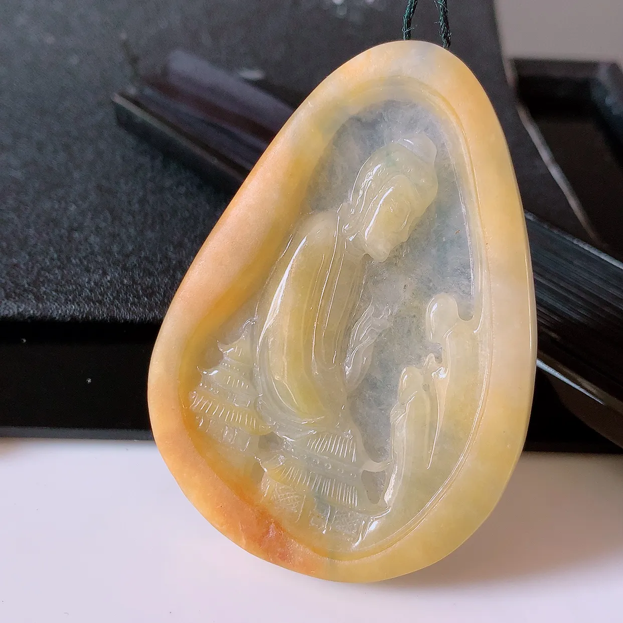 精品大日如来，冰黄翡翡翠大日如来、佛祖，法相端庄静美，普度众生 #60.25