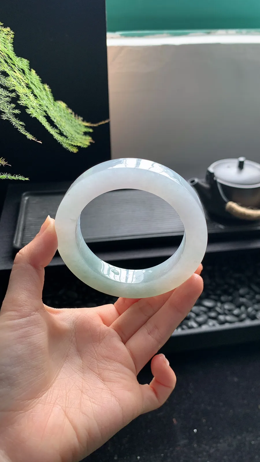 【半山水镯胚】