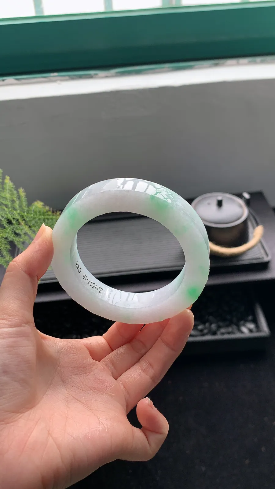 【白底青镯胚】