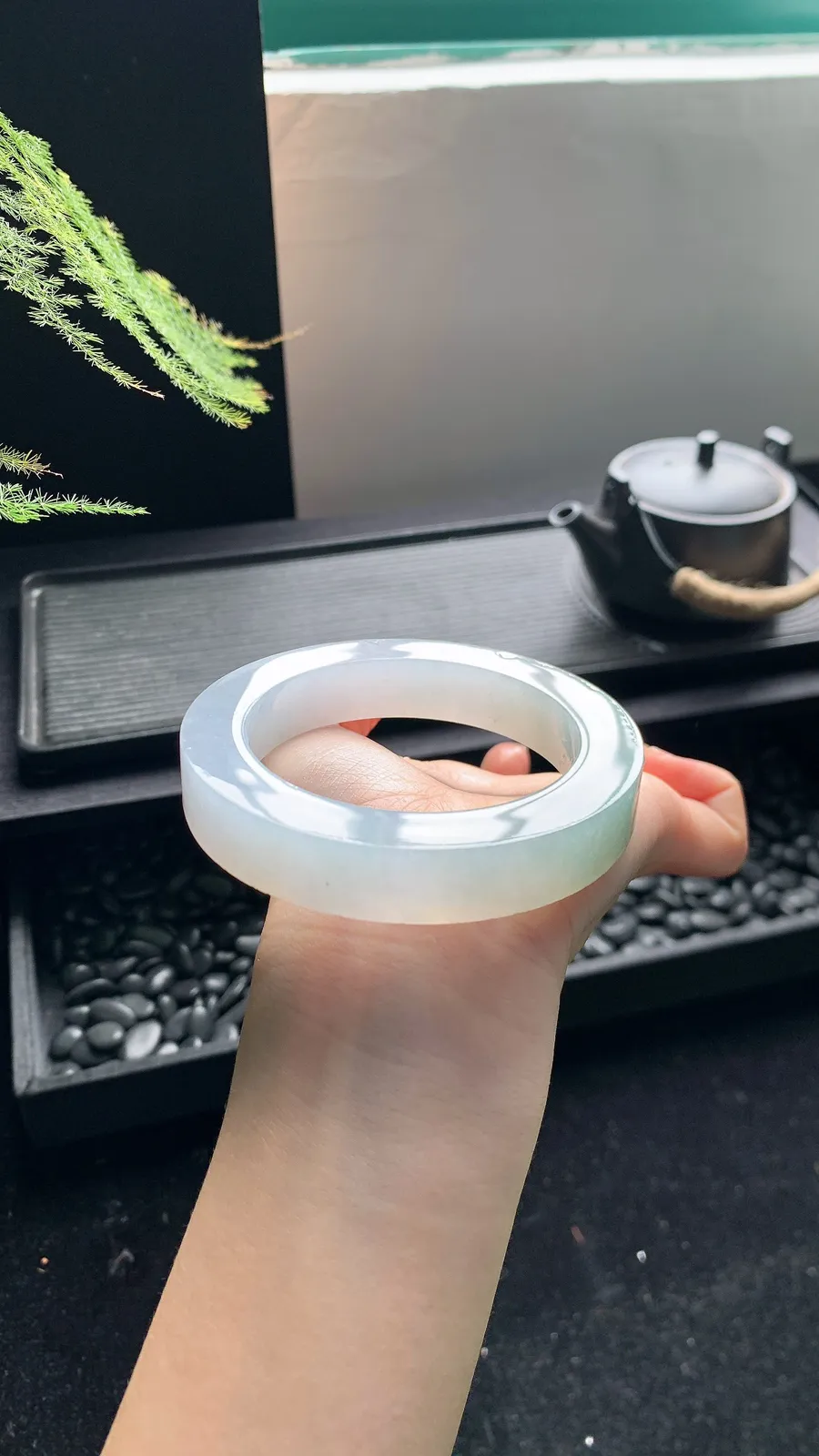 【半山水镯胚】