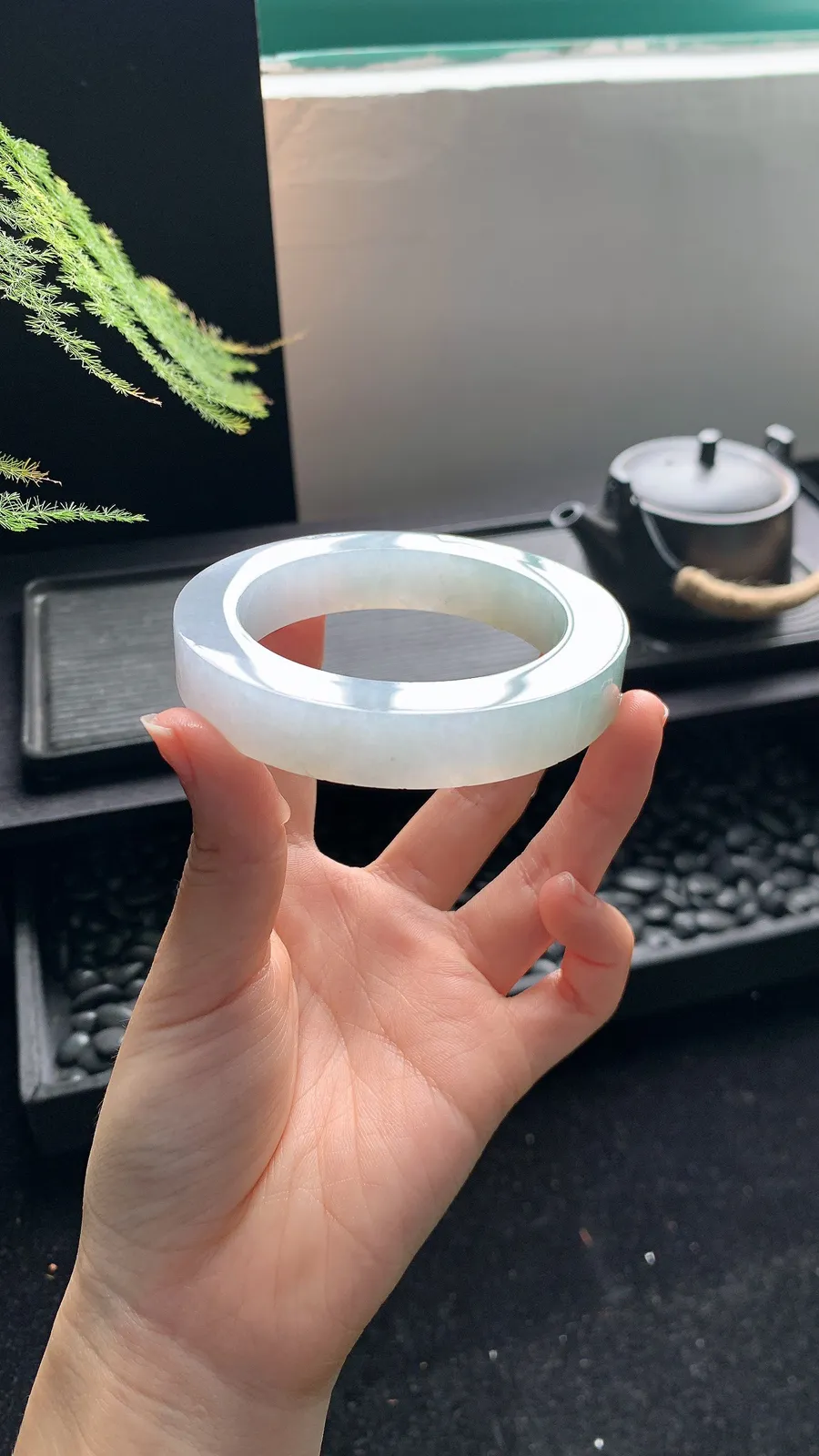 【半山水镯胚】