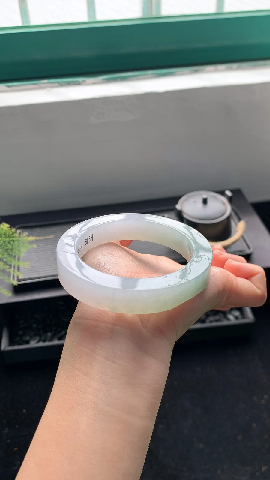 【半山水镯胚】