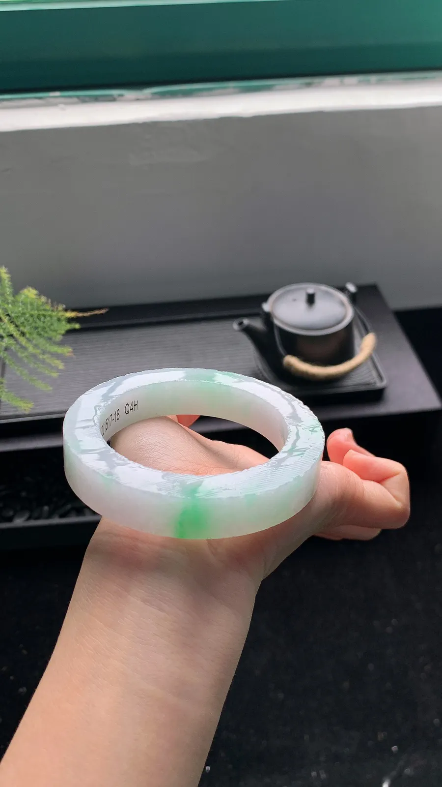 【白底青镯胚】