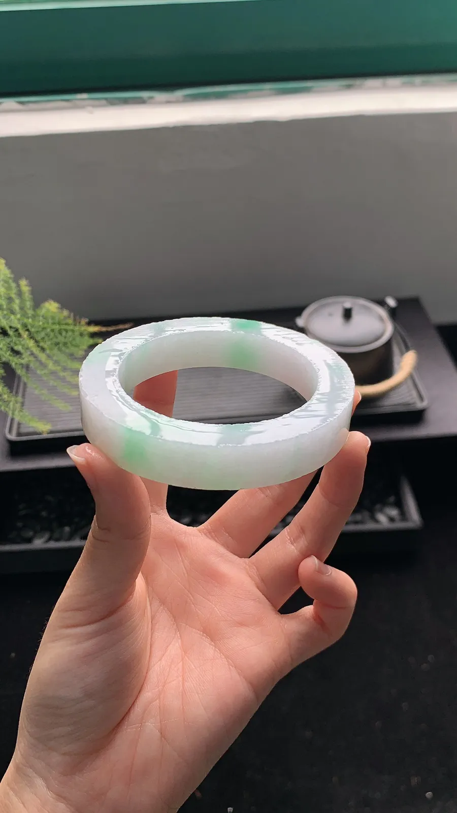 【白底青镯胚】