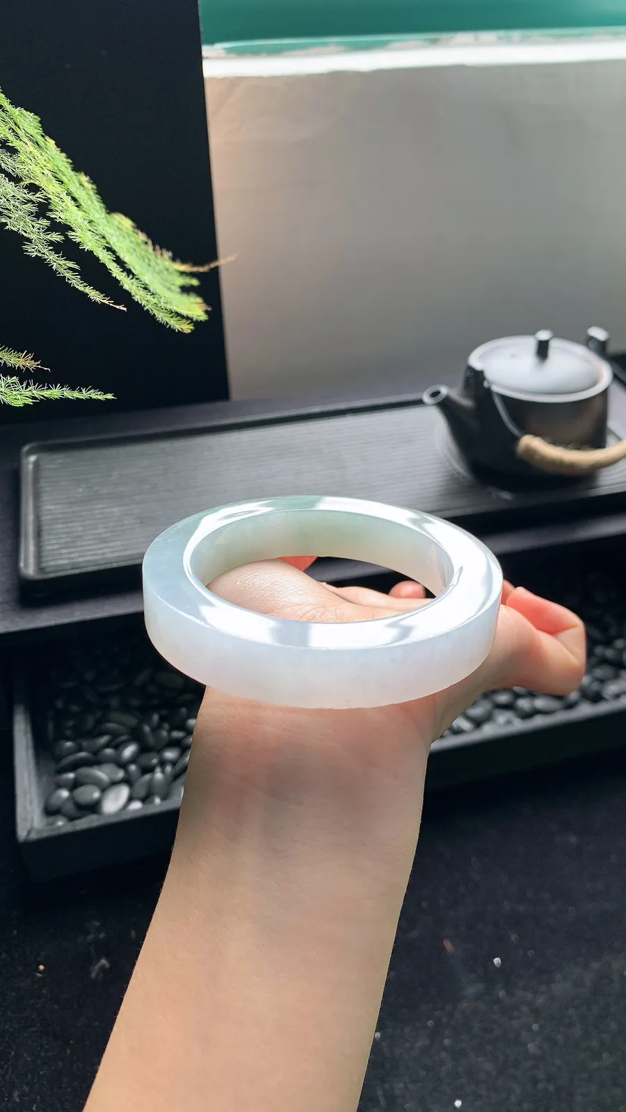 【半山水镯胚】