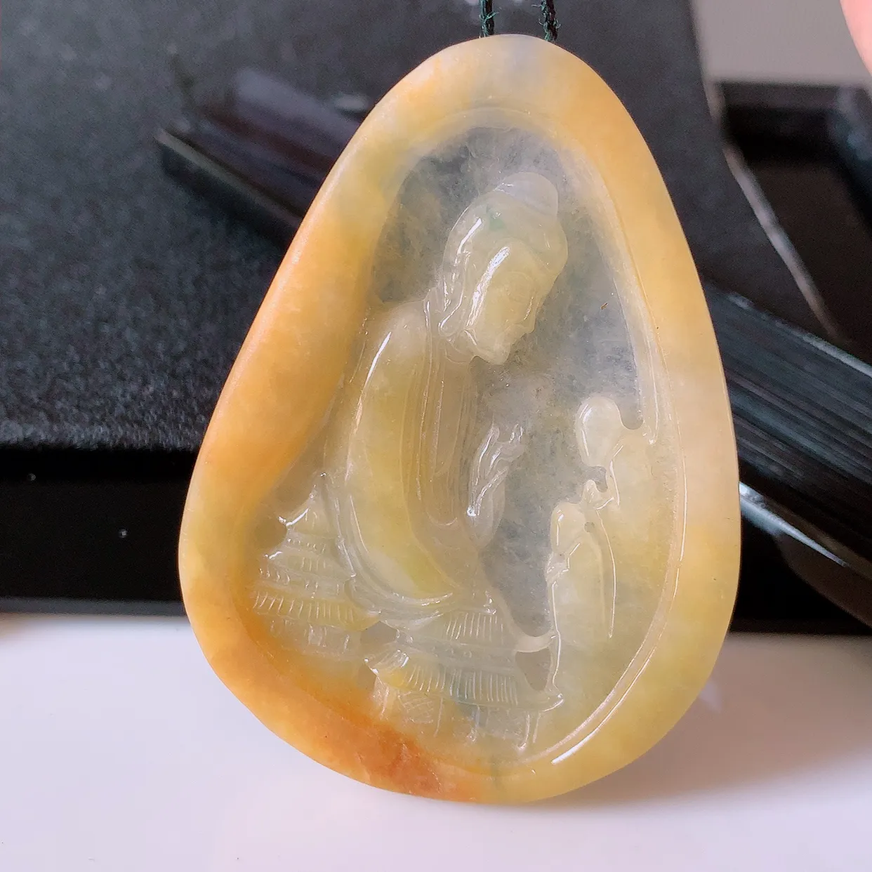 精品大日如来，冰黄翡翡翠大日如来、佛祖，法相端庄静美，普度众生 #60.25