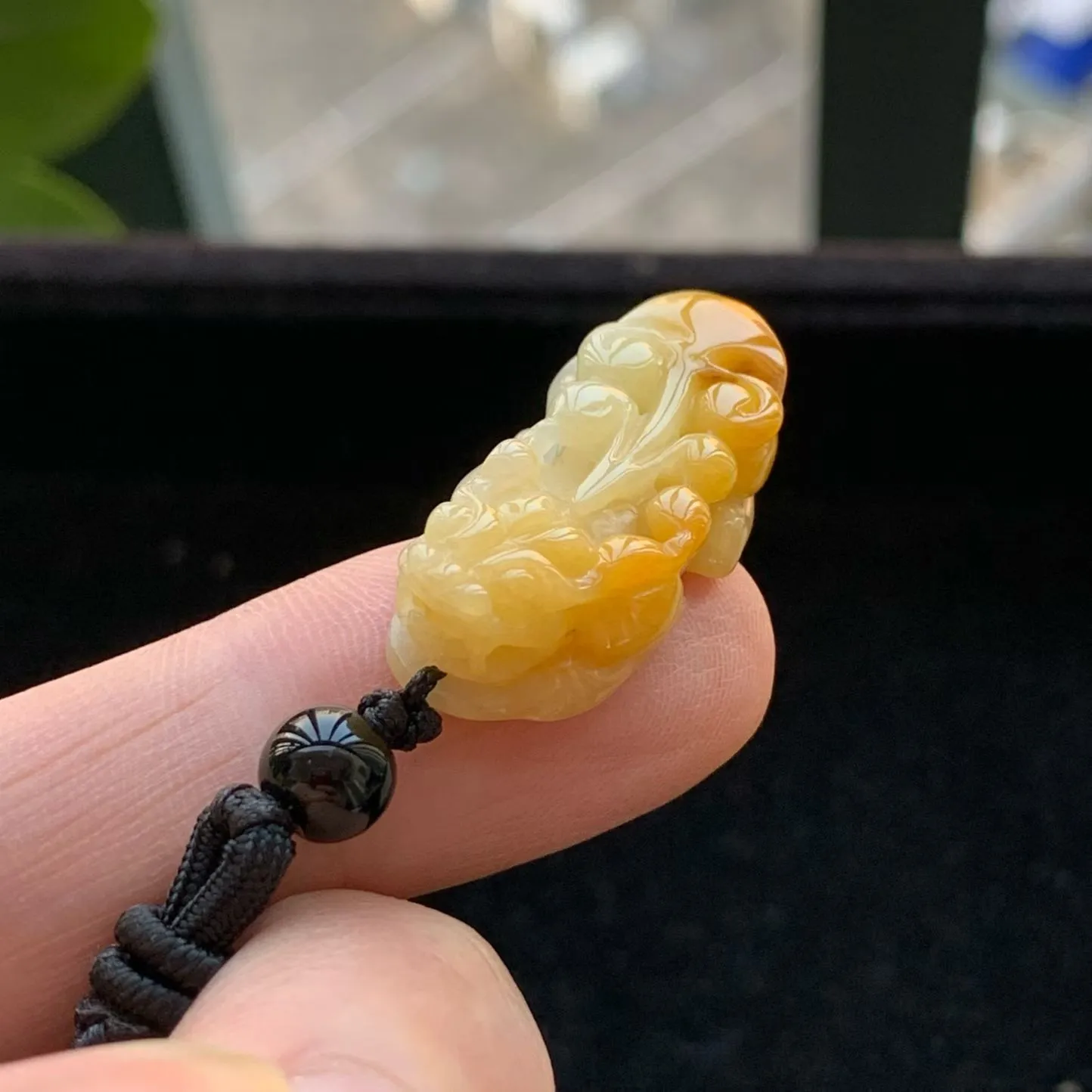 A货天然翡翠冰糯种黄翡貔貅吊坠重量6.44
2月1日