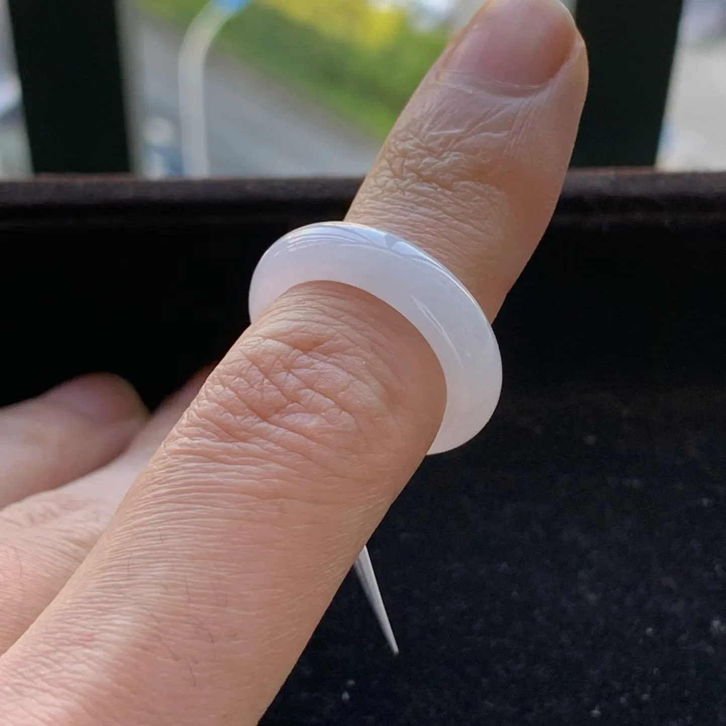 A货天然翡翠冰糯种粉紫罗兰戒指13号重量3.86
2月1日