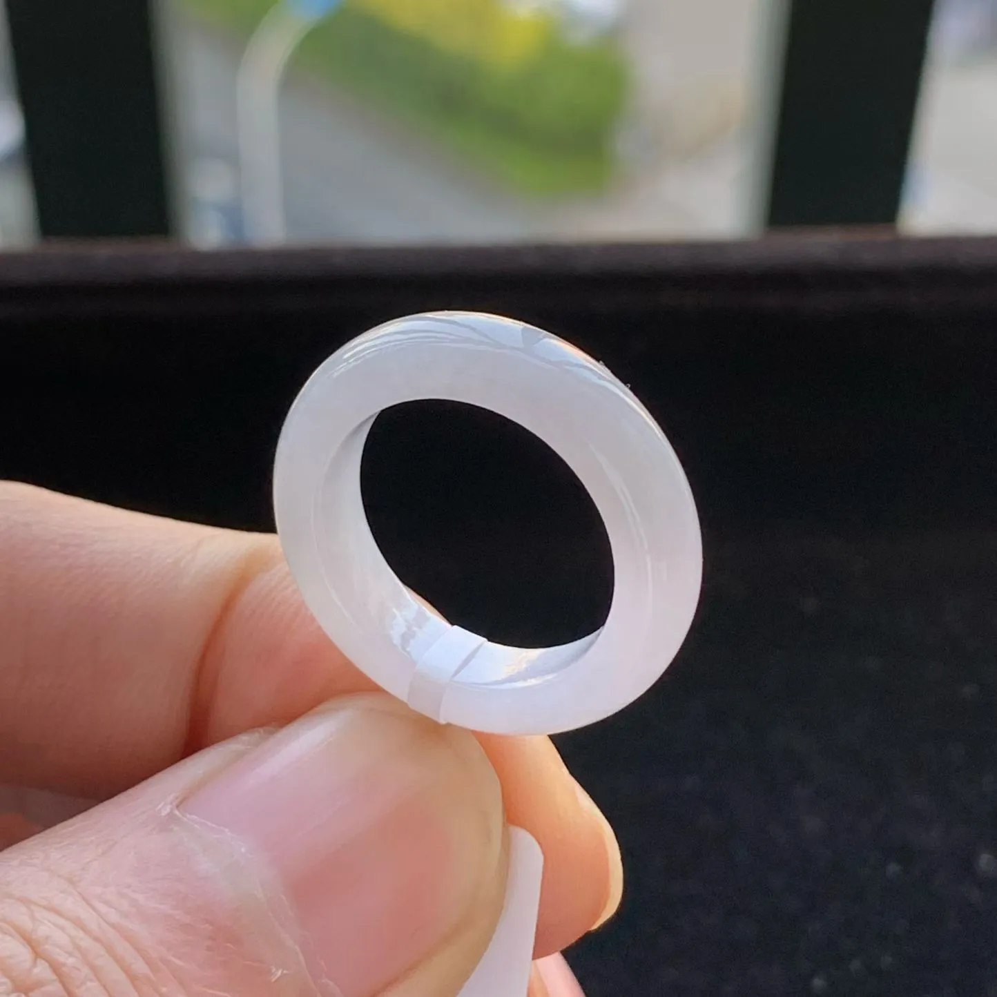 A货天然翡翠冰糯种粉紫罗兰戒指13号重量3.86
2月1日