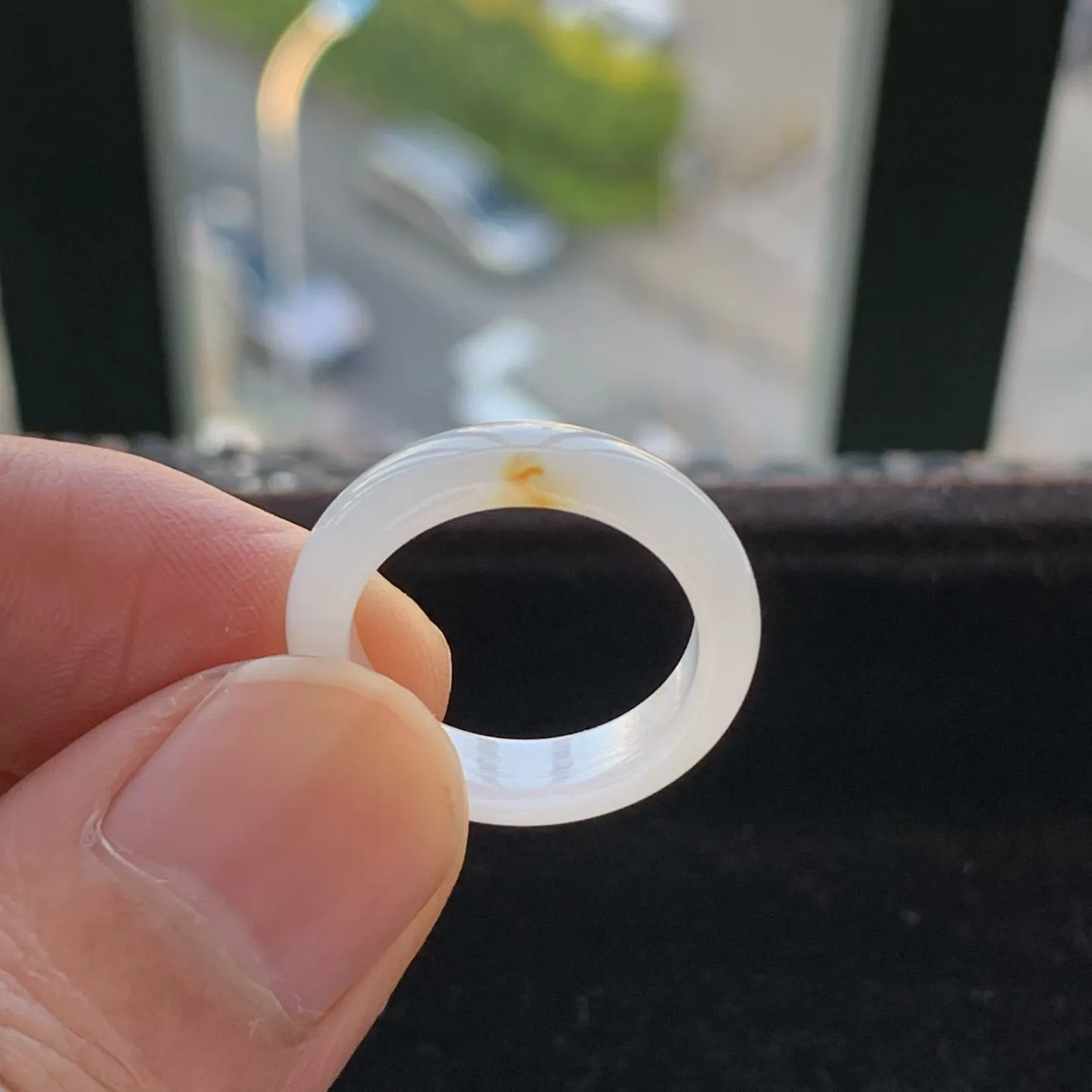 A货天然翡翠冰糯种洒金戒指15号内径17重量2.93
2月1日