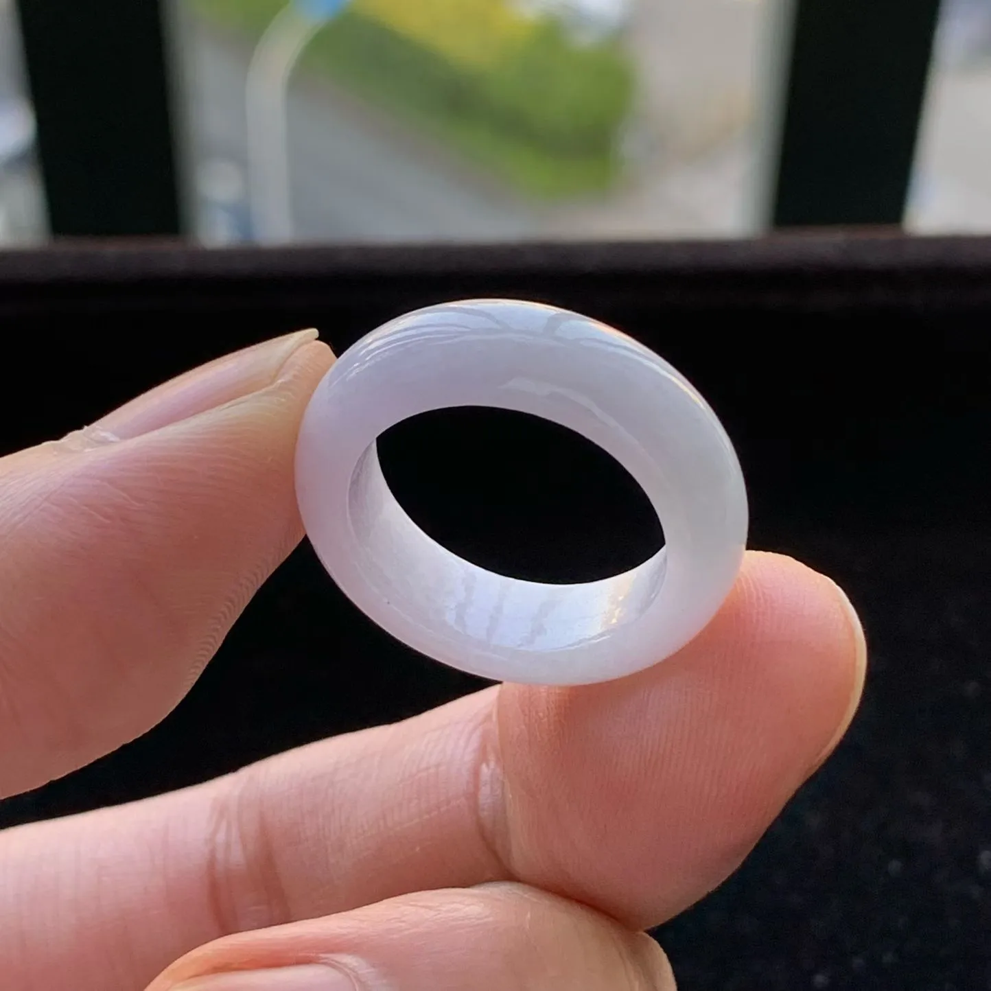 A货天然翡翠冰糯种粉紫罗兰戒指14号重量4.24
2月1日