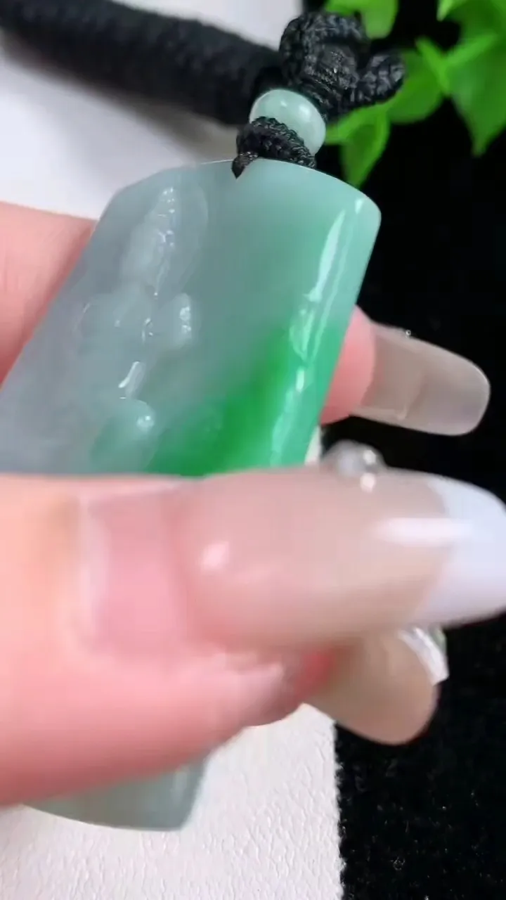 天然A货翡翠普贤菩萨吊坠，尺寸49.5-34.6-3，重量:20.81g
2月4日