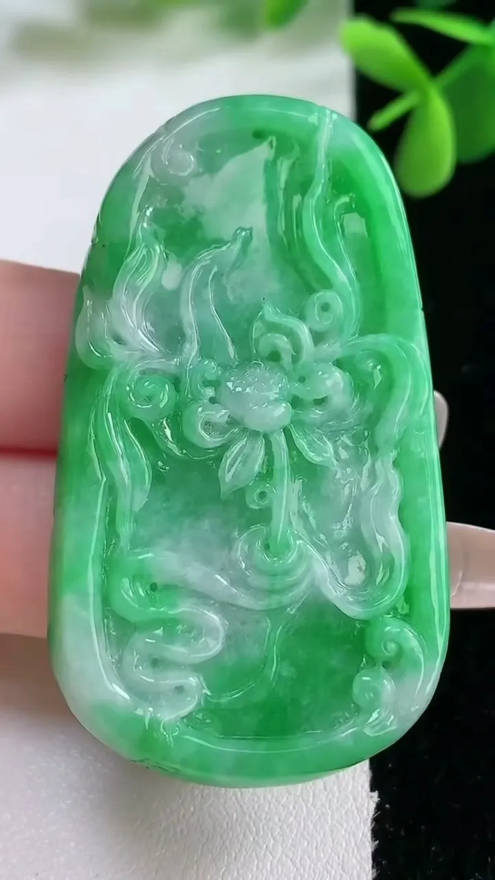 天然A货翡翠年年有余吊坠，尺寸54.5-30.5-9.7，重量:31.99g
2月5日