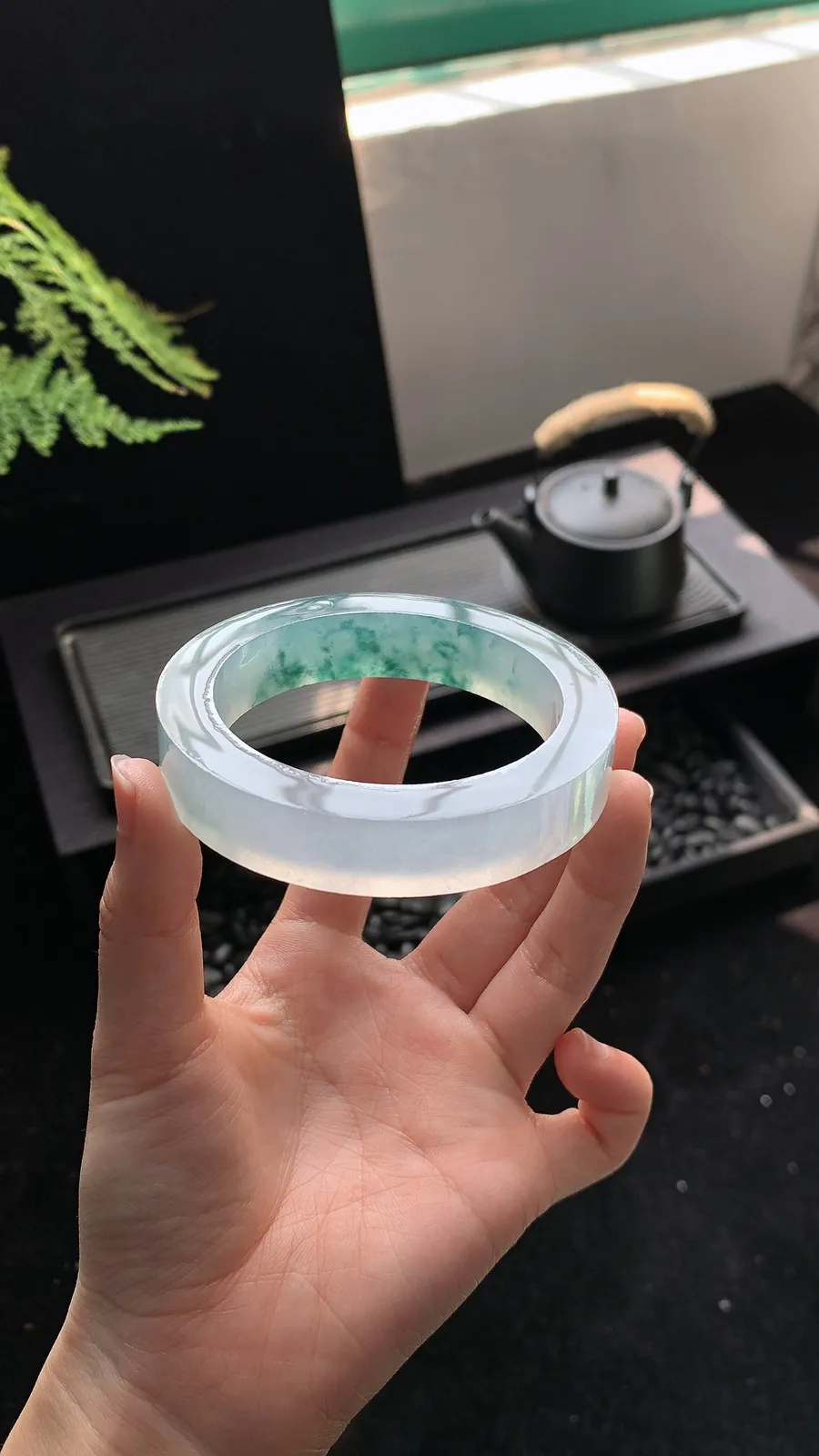 【冰飘花镯胚】