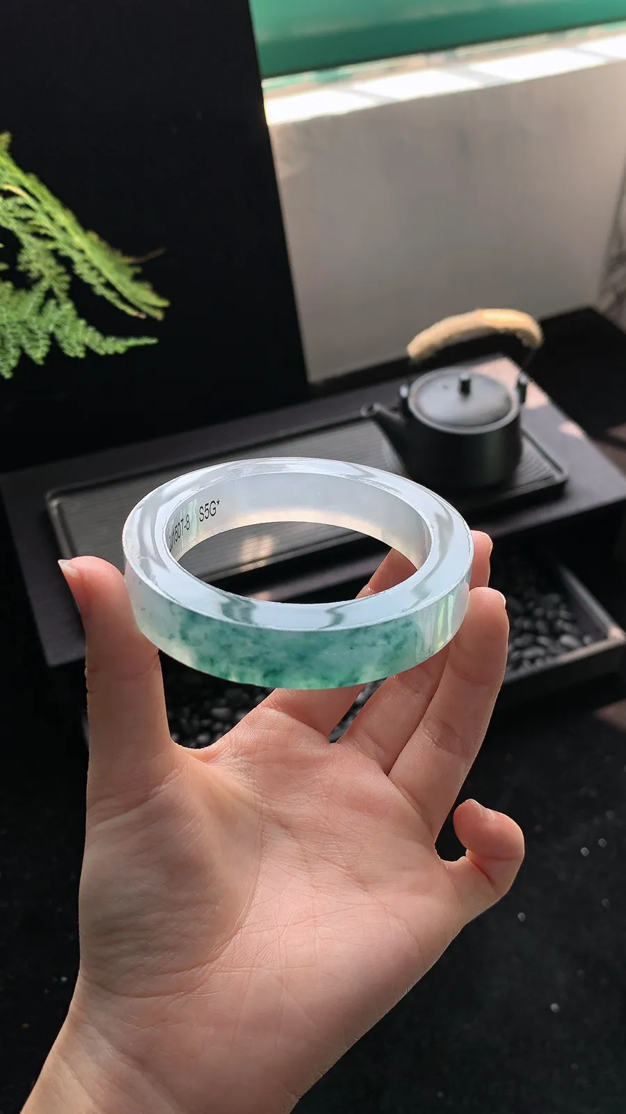 【冰飘花镯胚】