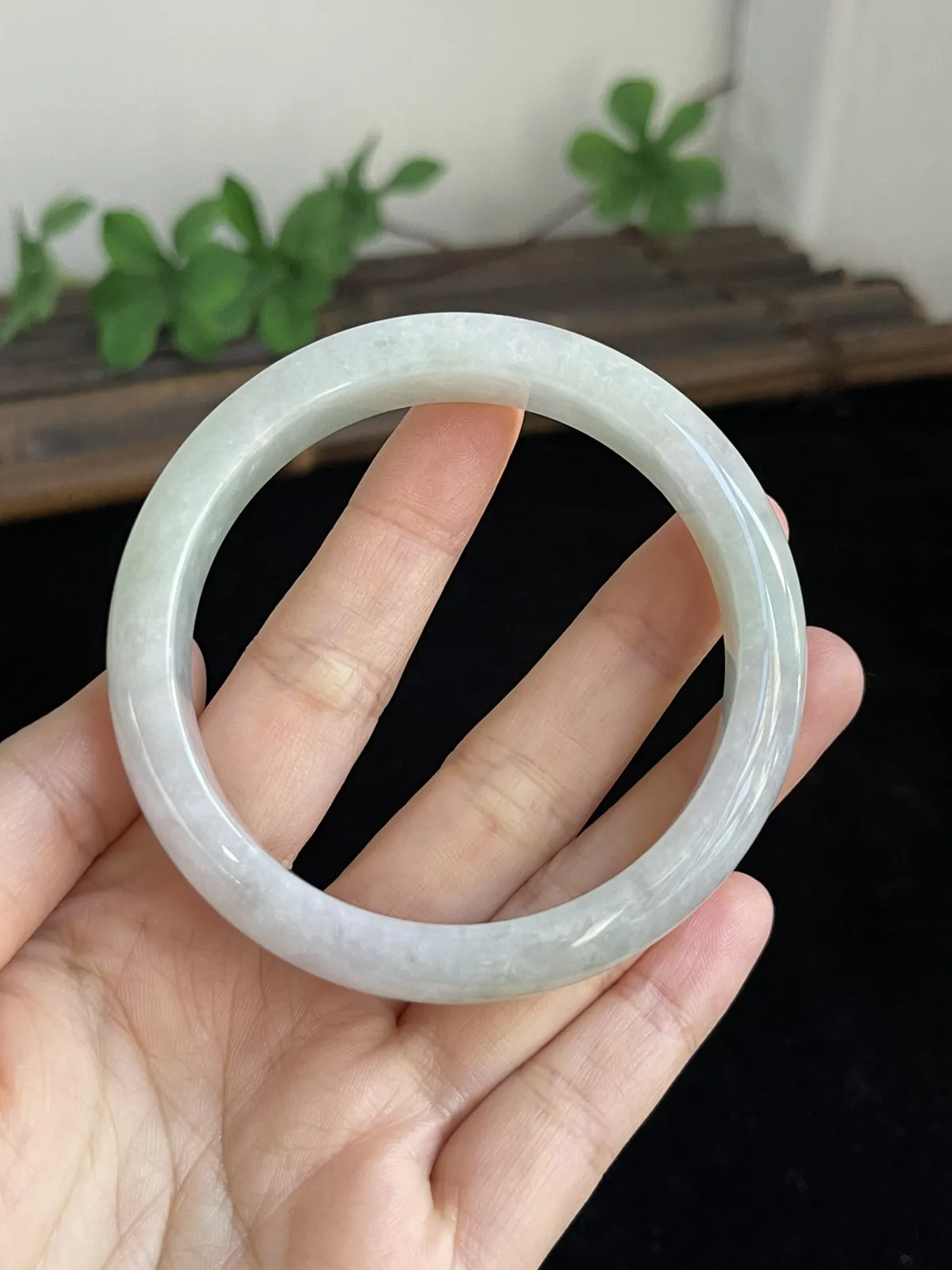 正圈57.7圈口，翡翠手镯