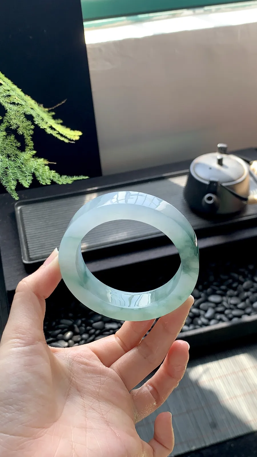 【冰飘花镯胚】有瑕疵