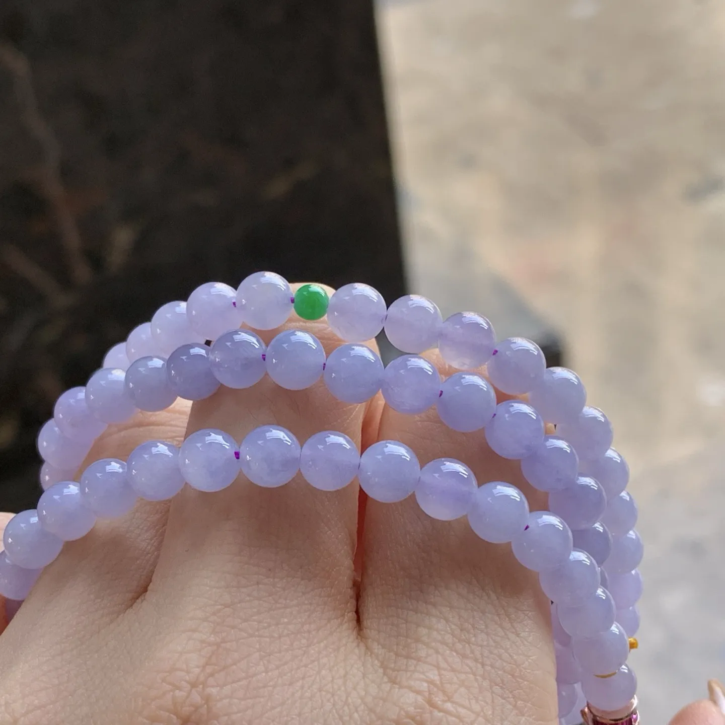 冰春色珠链
颜色漂亮 小清新～