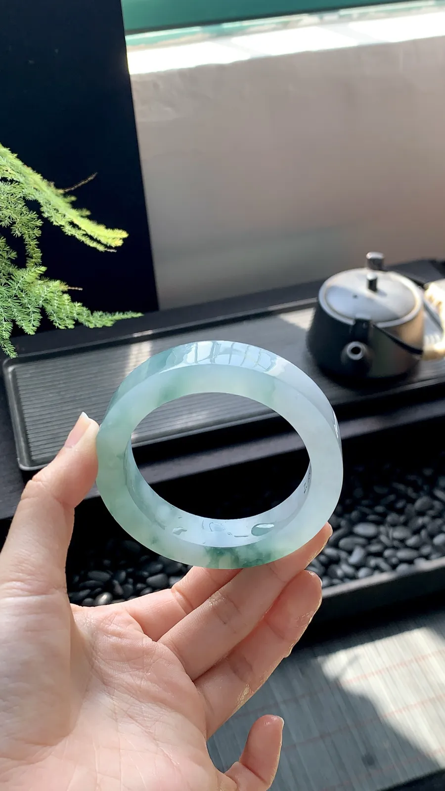 【冰飘花镯胚】有瑕疵