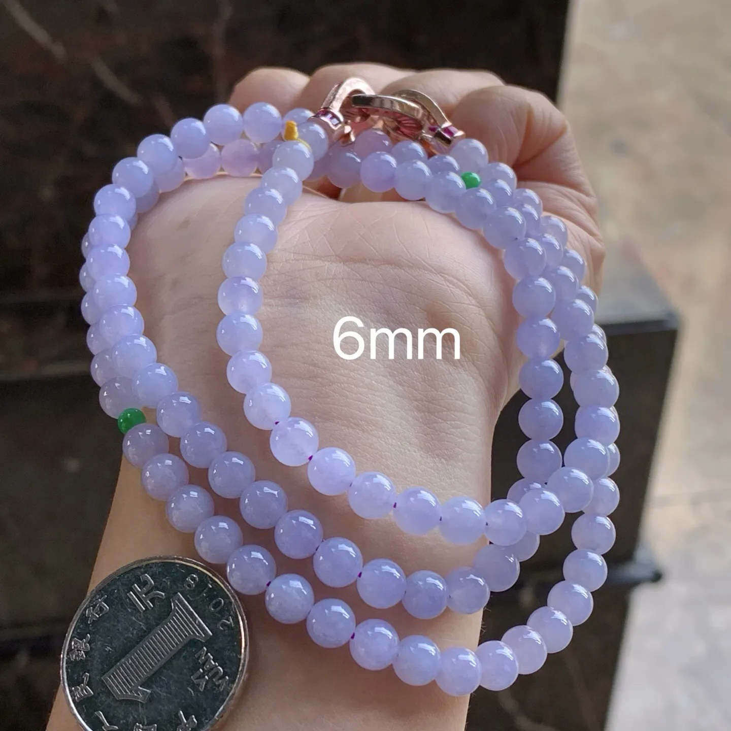 冰春色珠链
颜色漂亮 小清新～