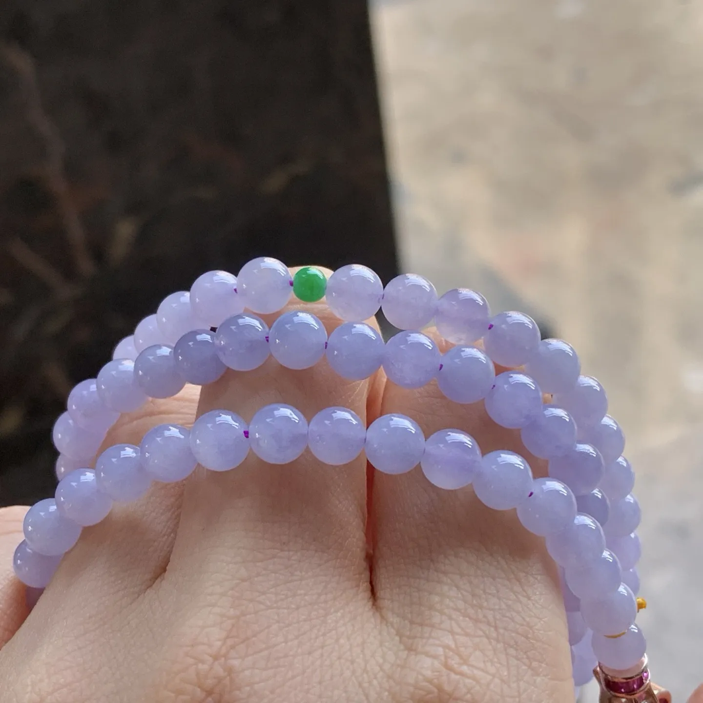 冰春色珠链
颜色漂亮 小清新～