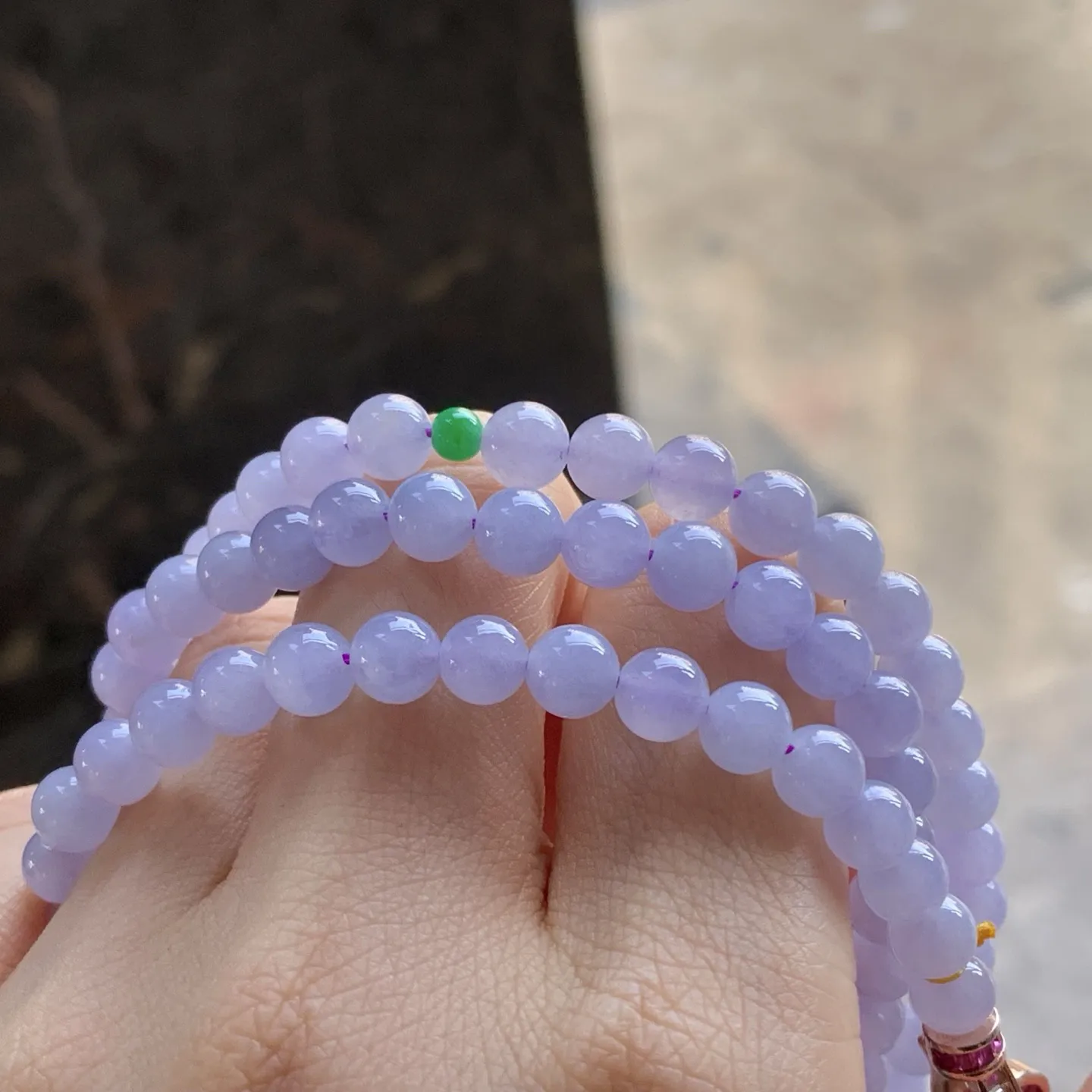 冰春色珠链
颜色漂亮 小清新～