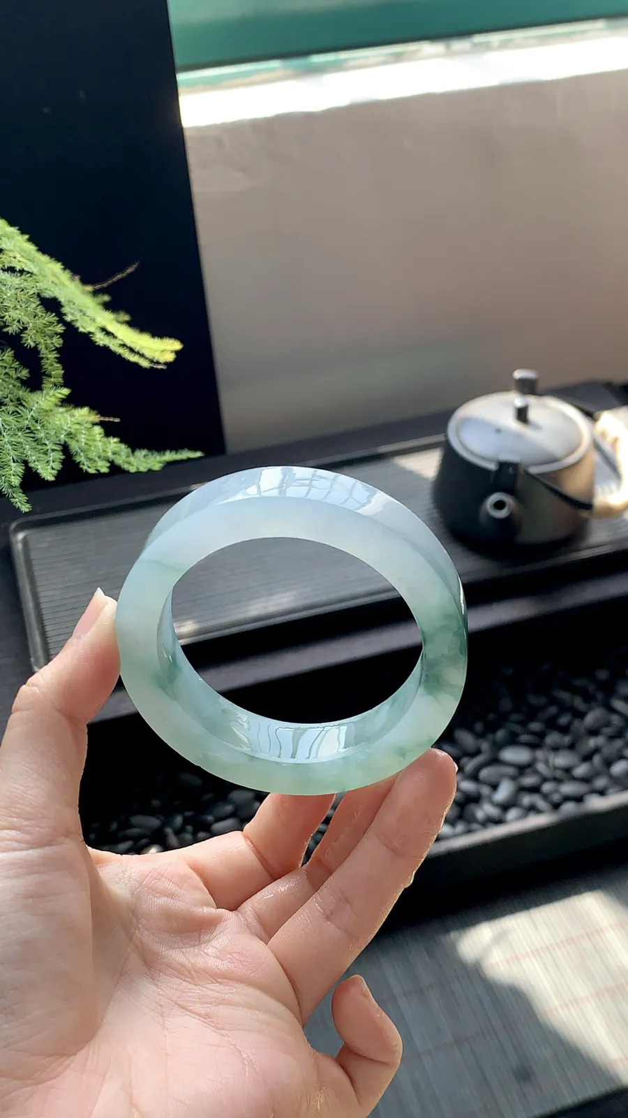 【冰飘花镯胚】有瑕疵