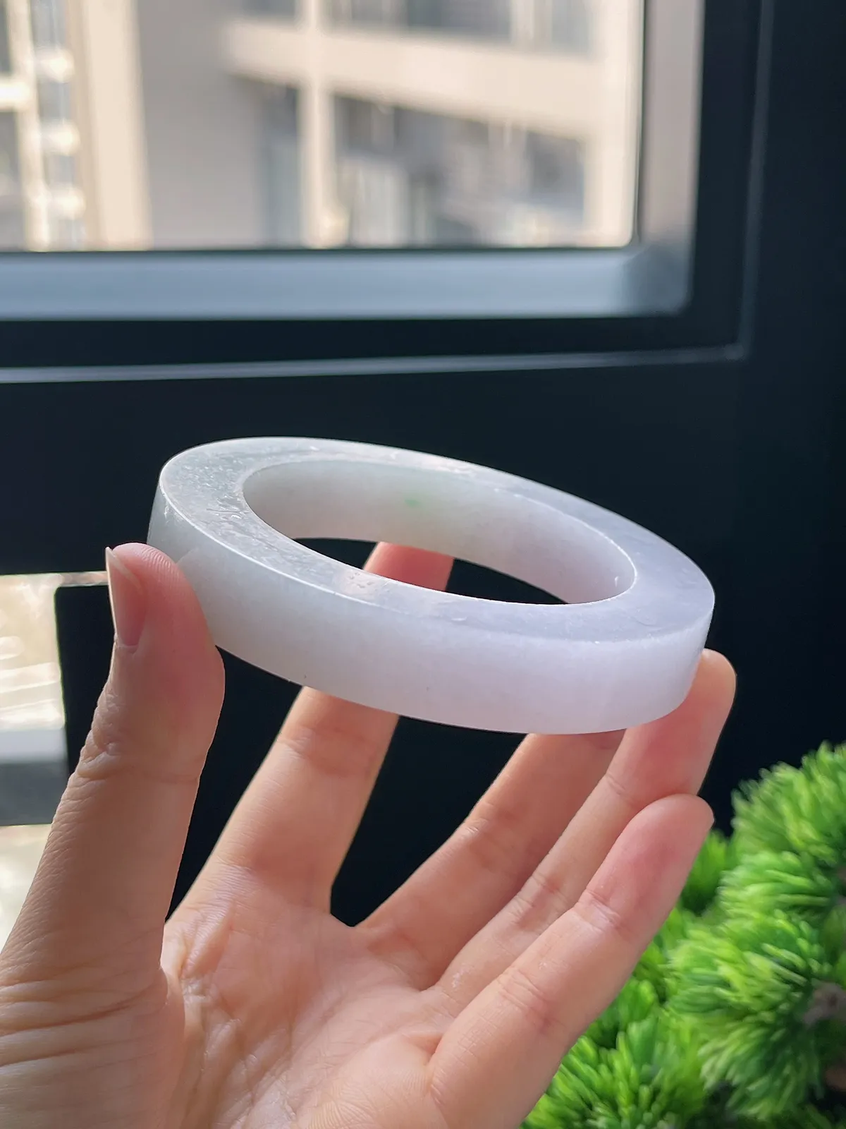 翡翠毛坯，⭕️正圈最大做59，圆条最大做55；最小做52.6