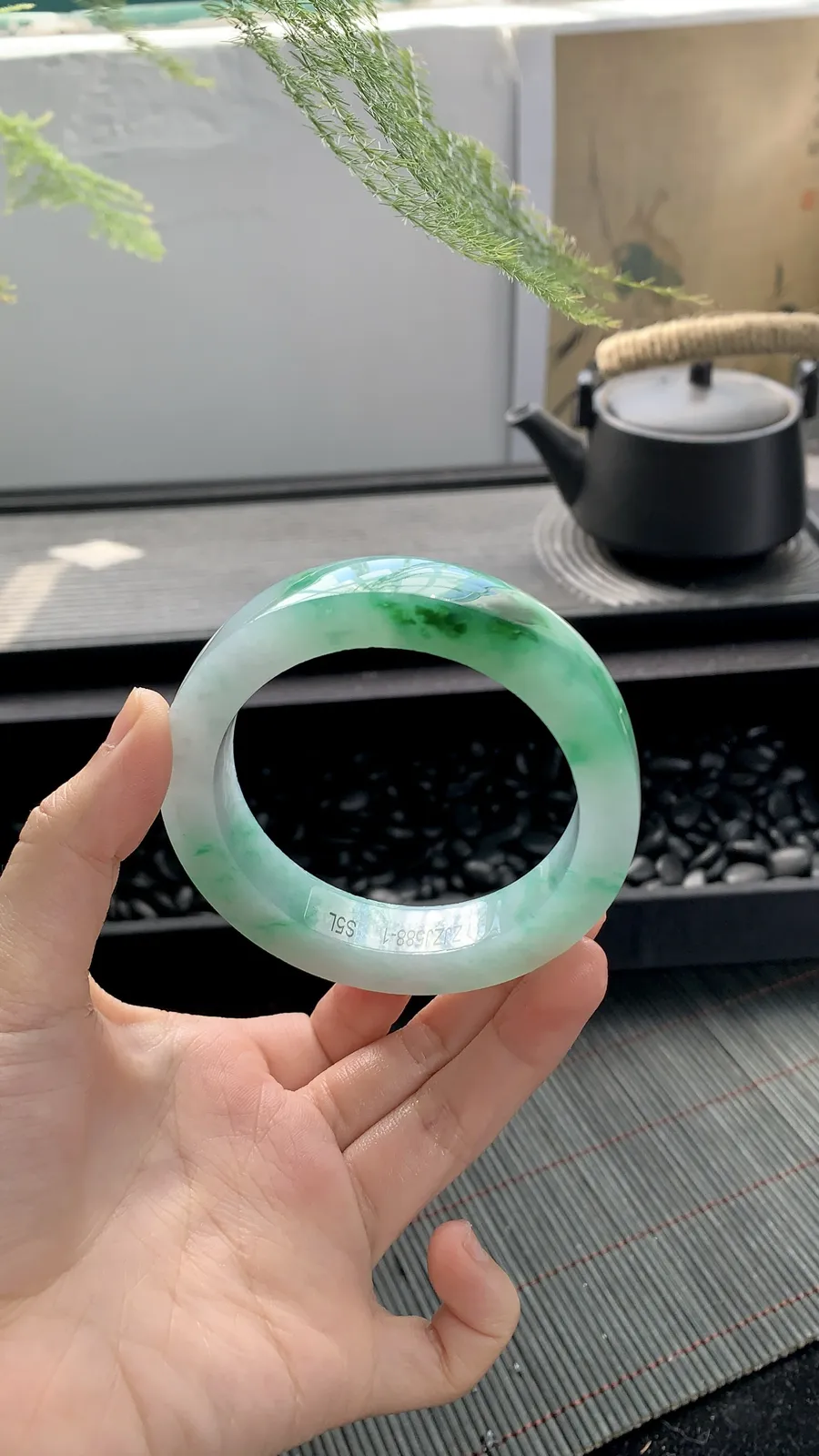 【飘阳绿镯胚】